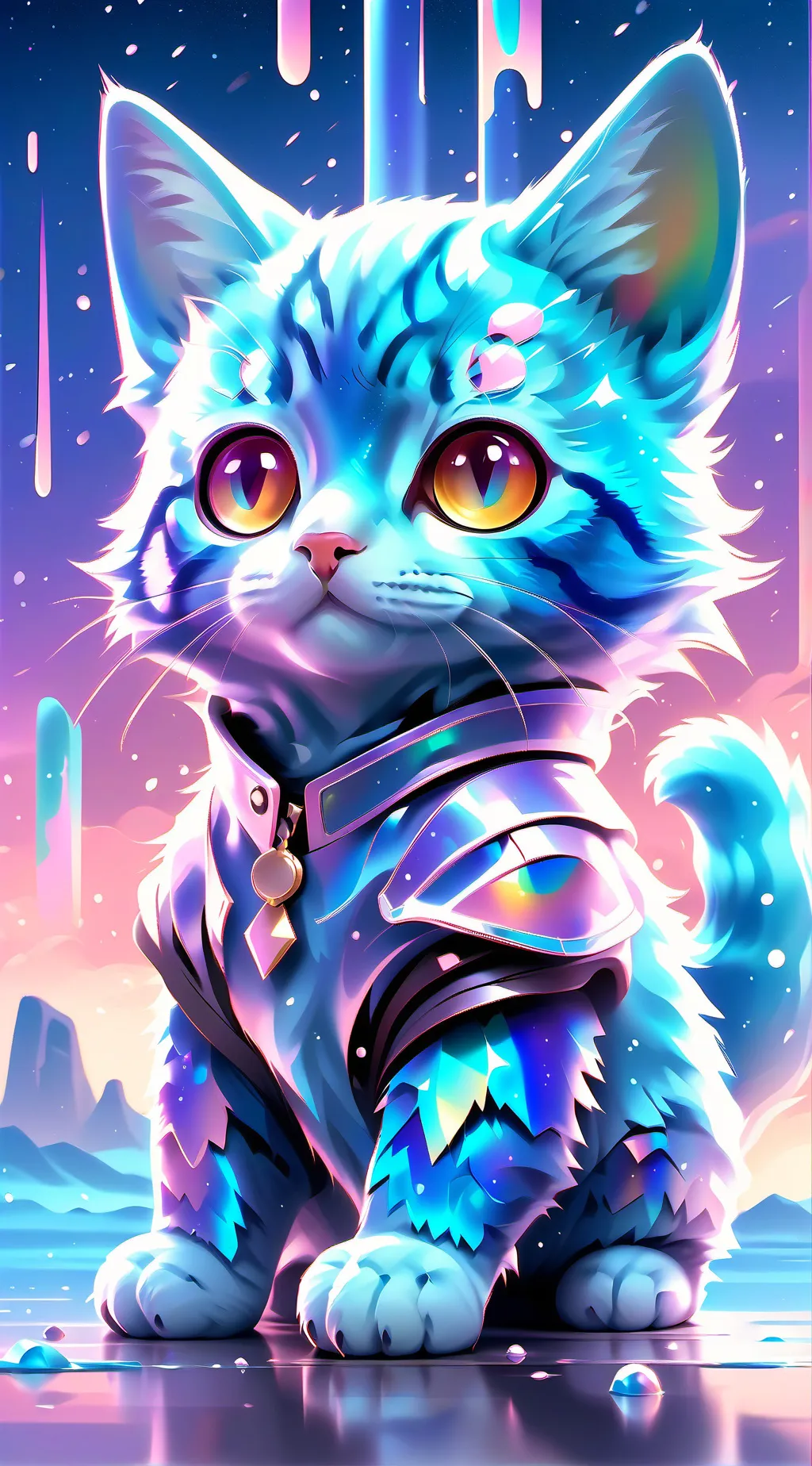 ai character: gatito maelkum ❤️ background