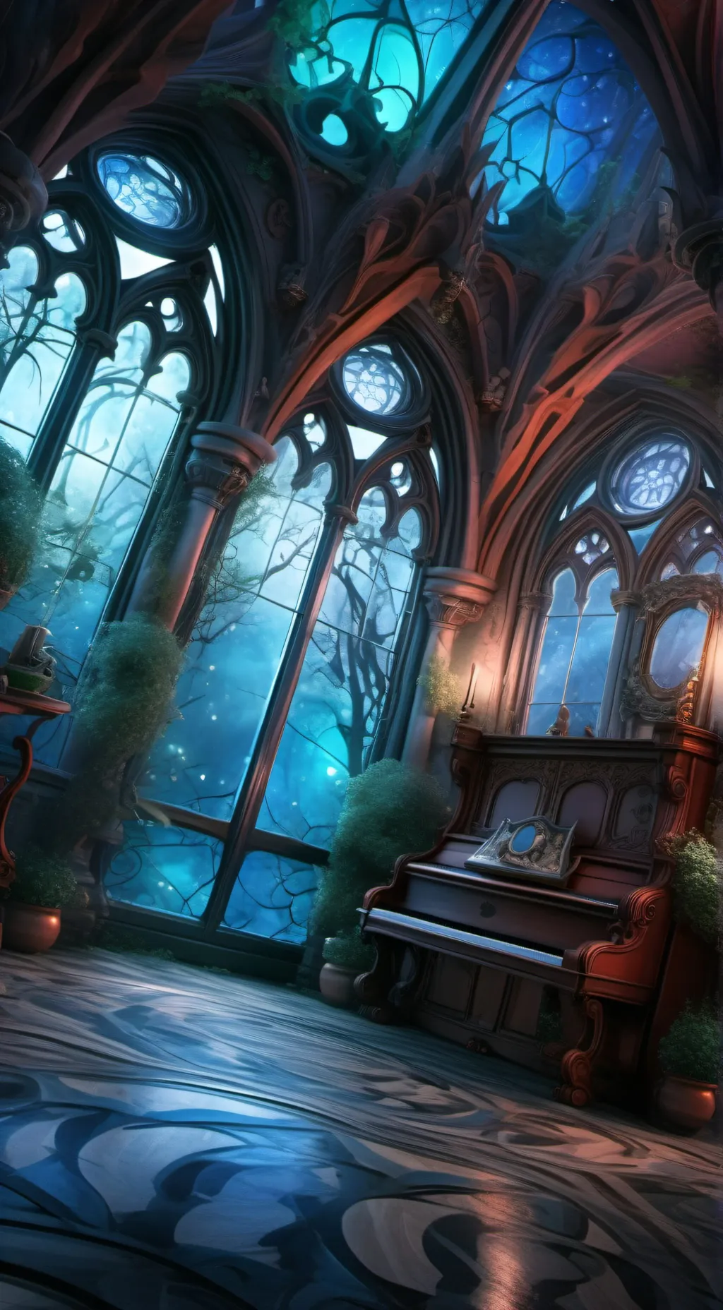 ai character: mad moon background