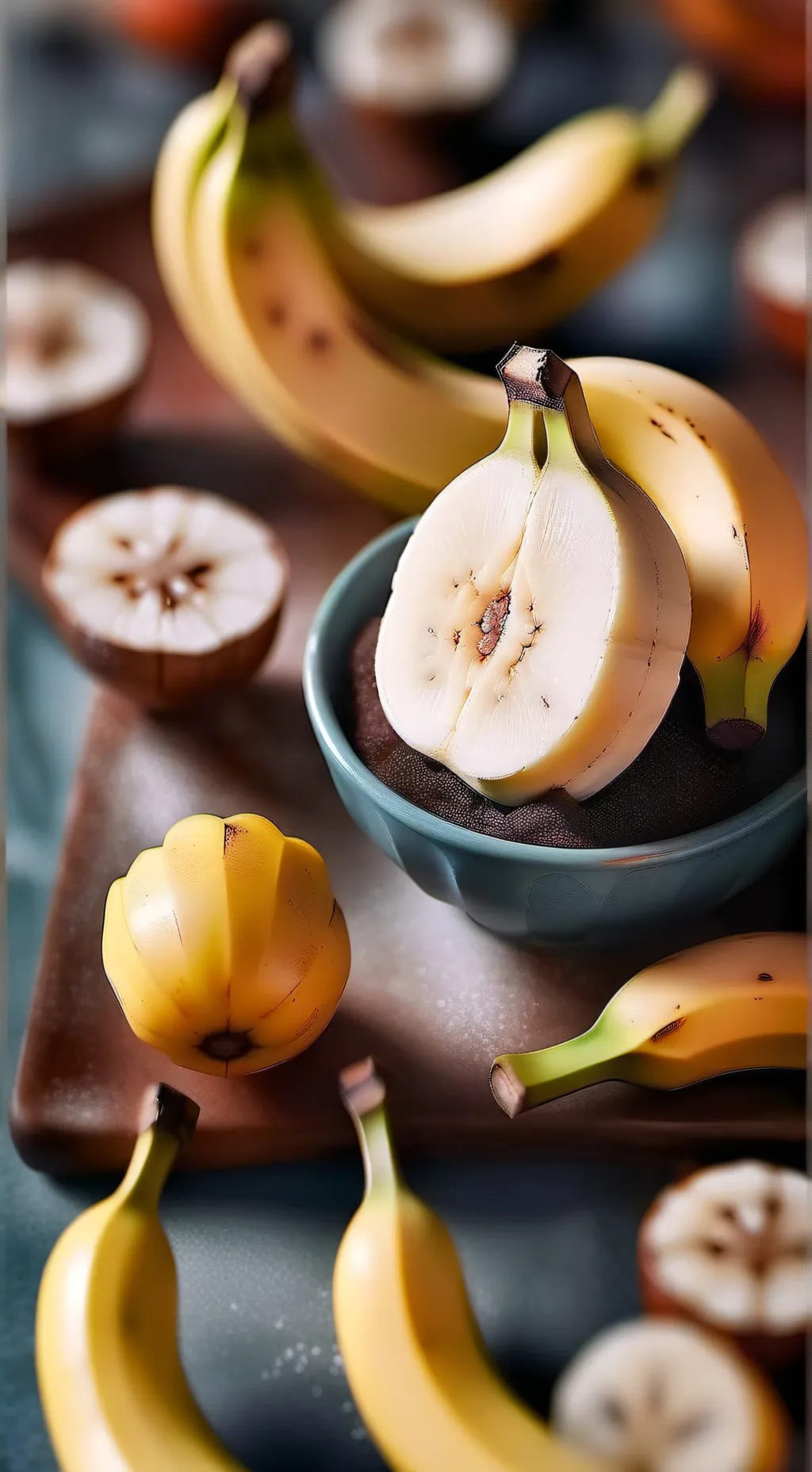 ai character: Banana background