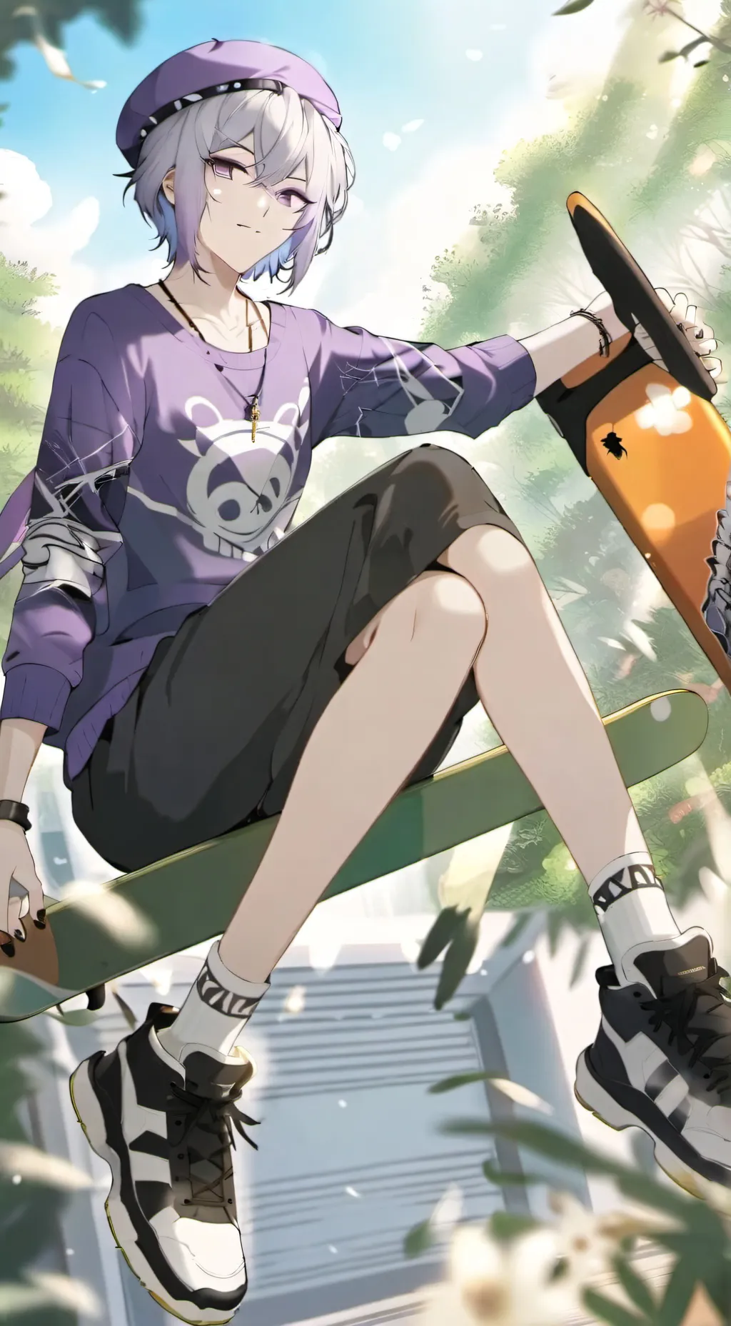 ai character: Dusk background