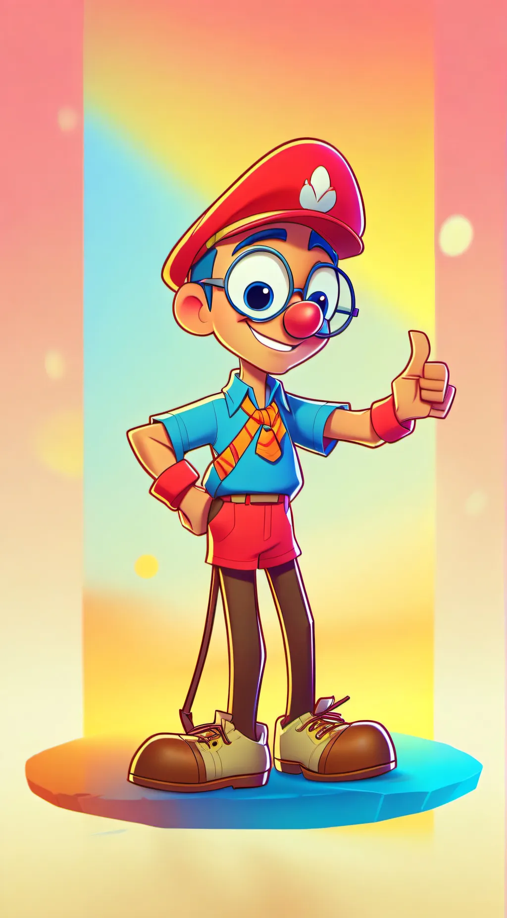 ai character: Bluey multi-verse background