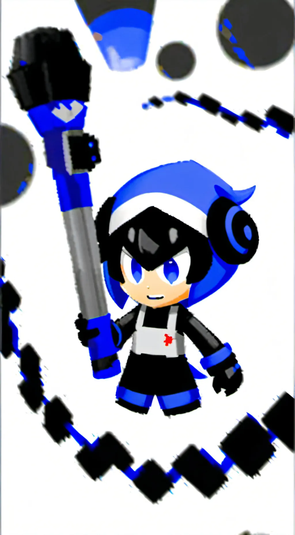 ai character: adolf sonic  background