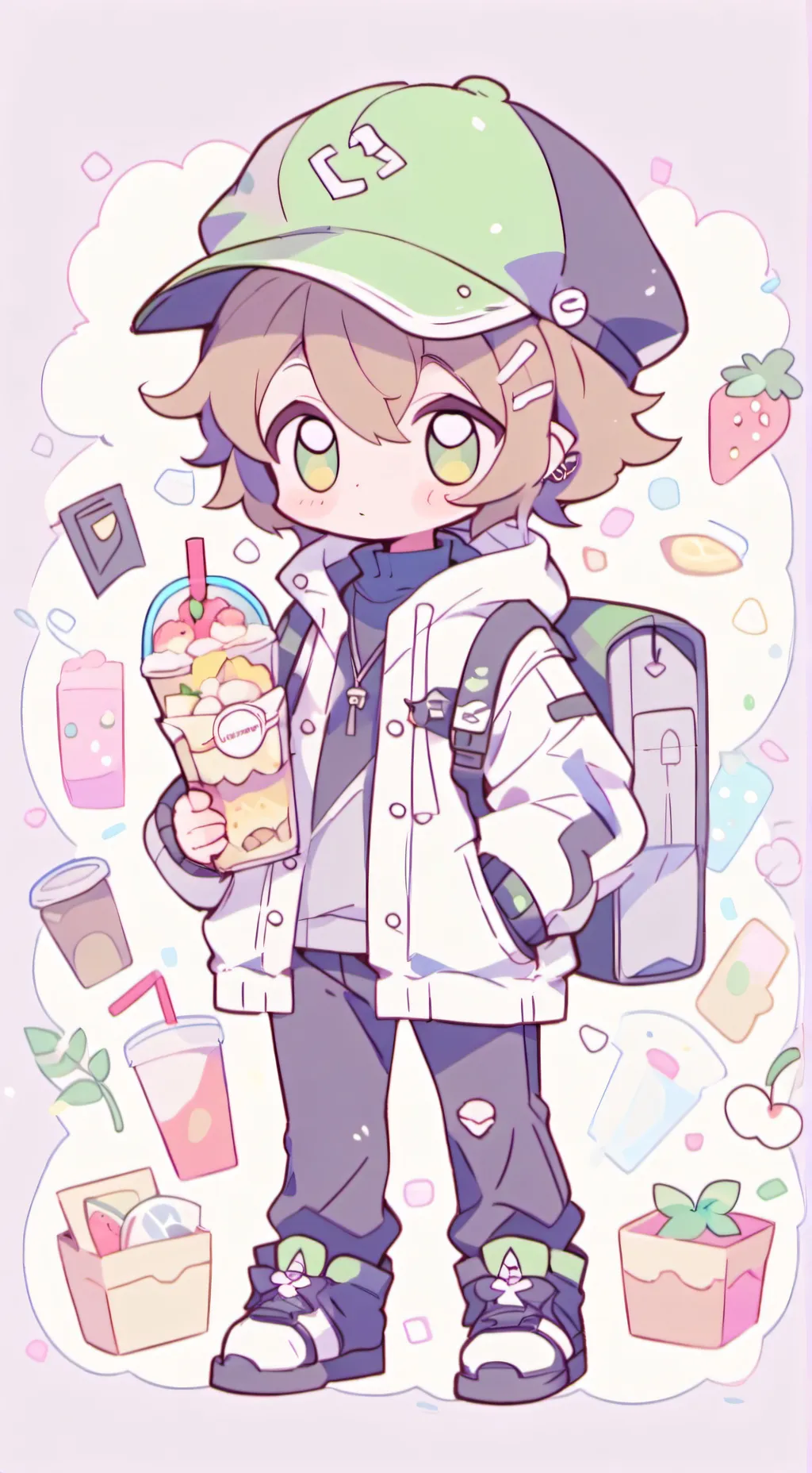 ai character: Delivery driver  background