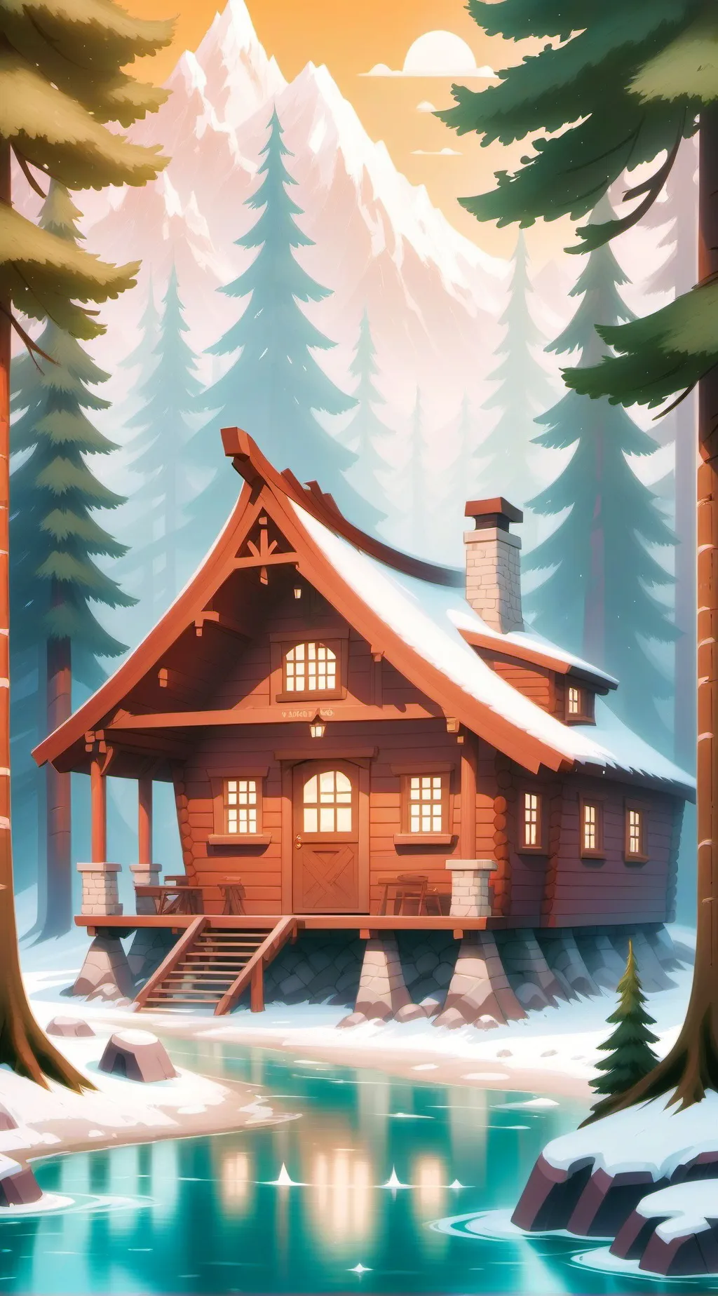 ai character: camp background