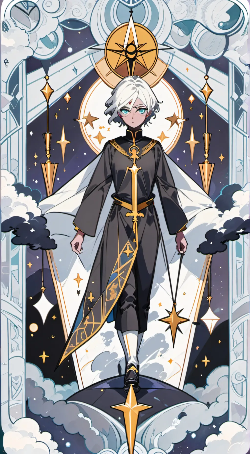 ai character: Гэлакси background