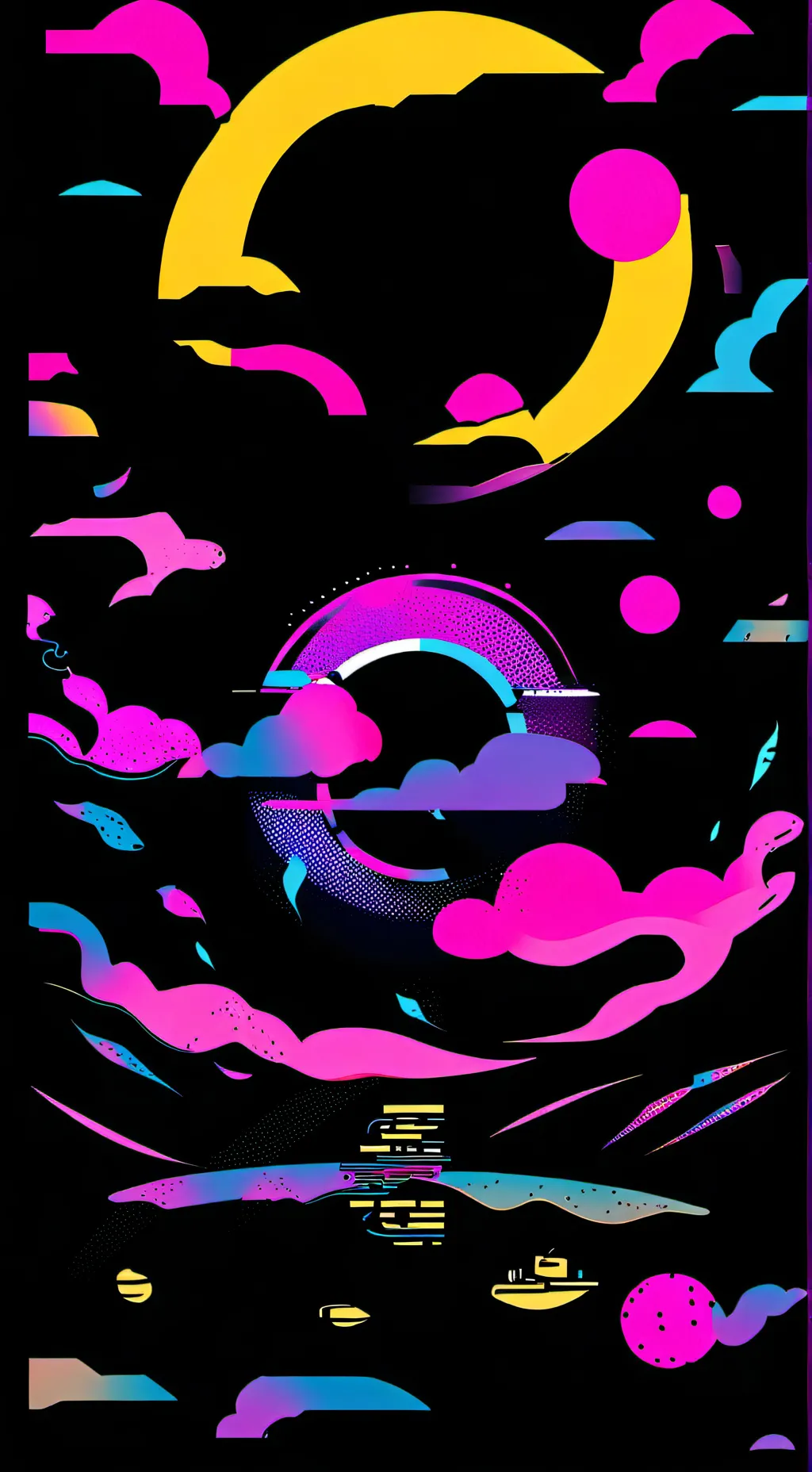 ai character: TV girl (bule)  background