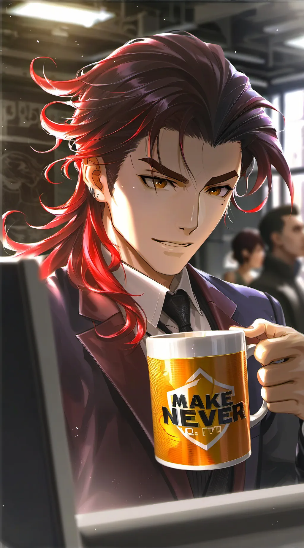 ai character: Grumble Desk Mate background