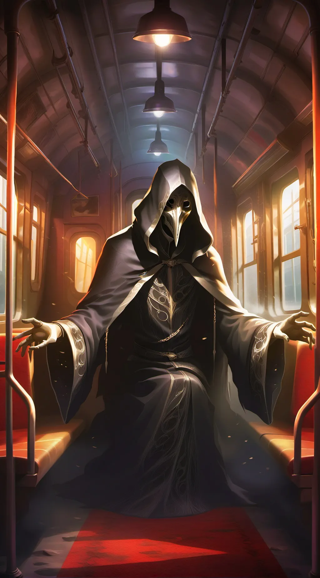 ai character: creepy background