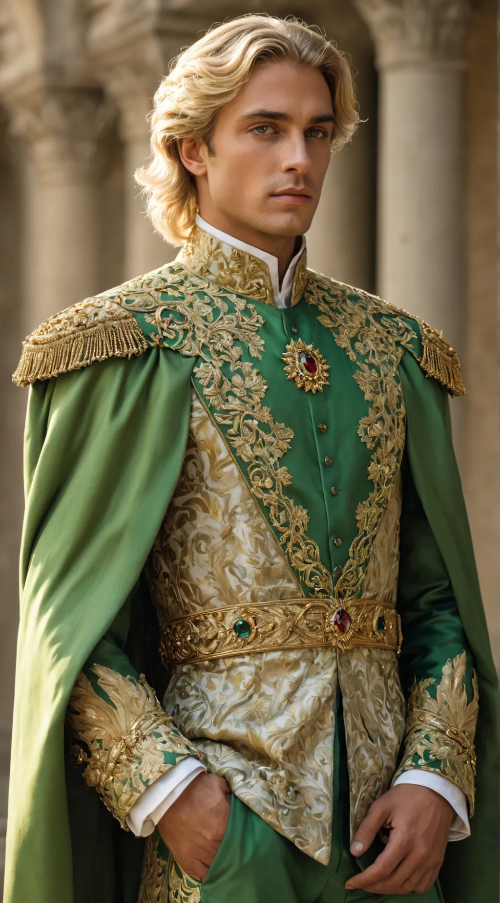 ai character: King Charles background