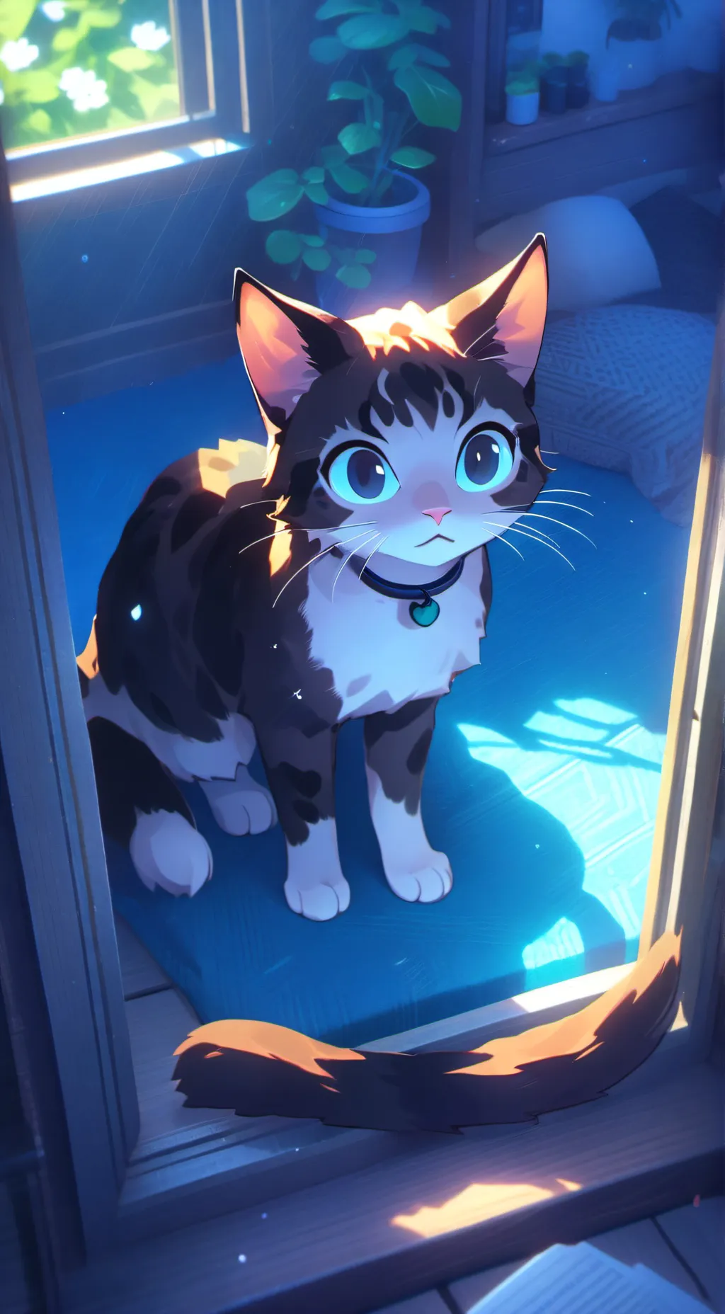 ai character: Tortie Spirit Sunbather background