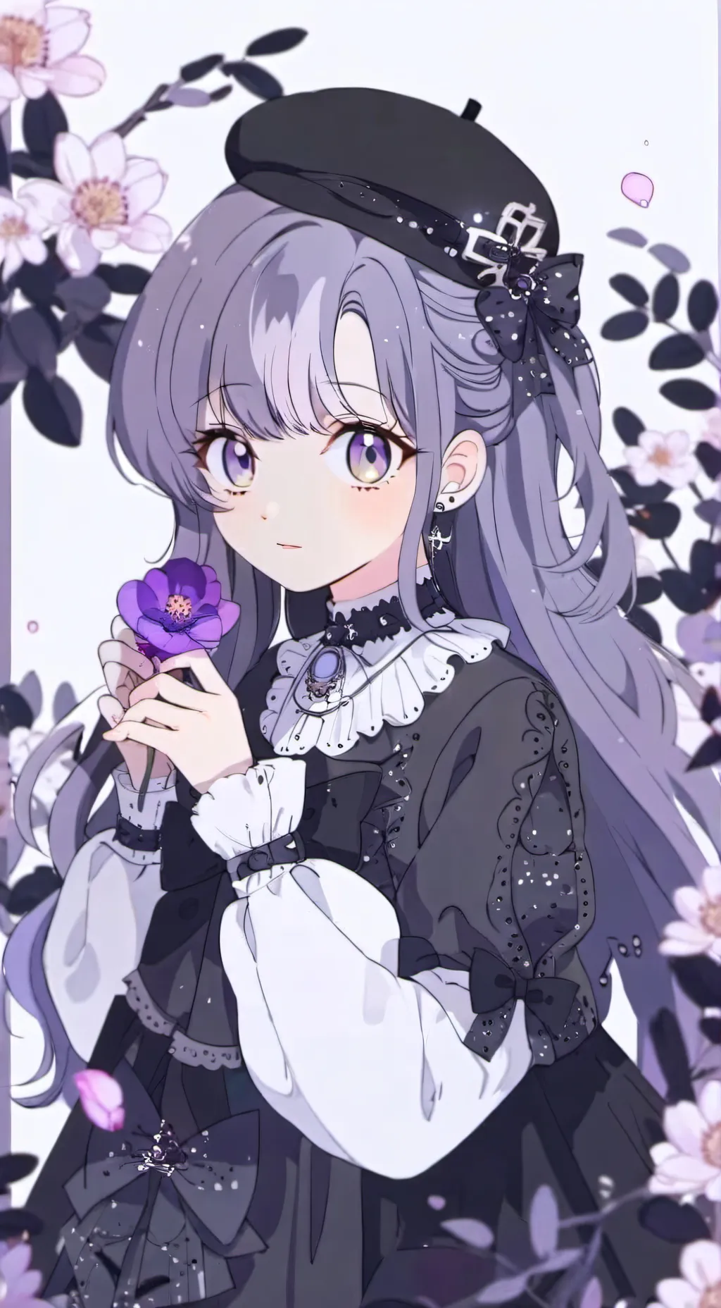 ai character: Brunette  background