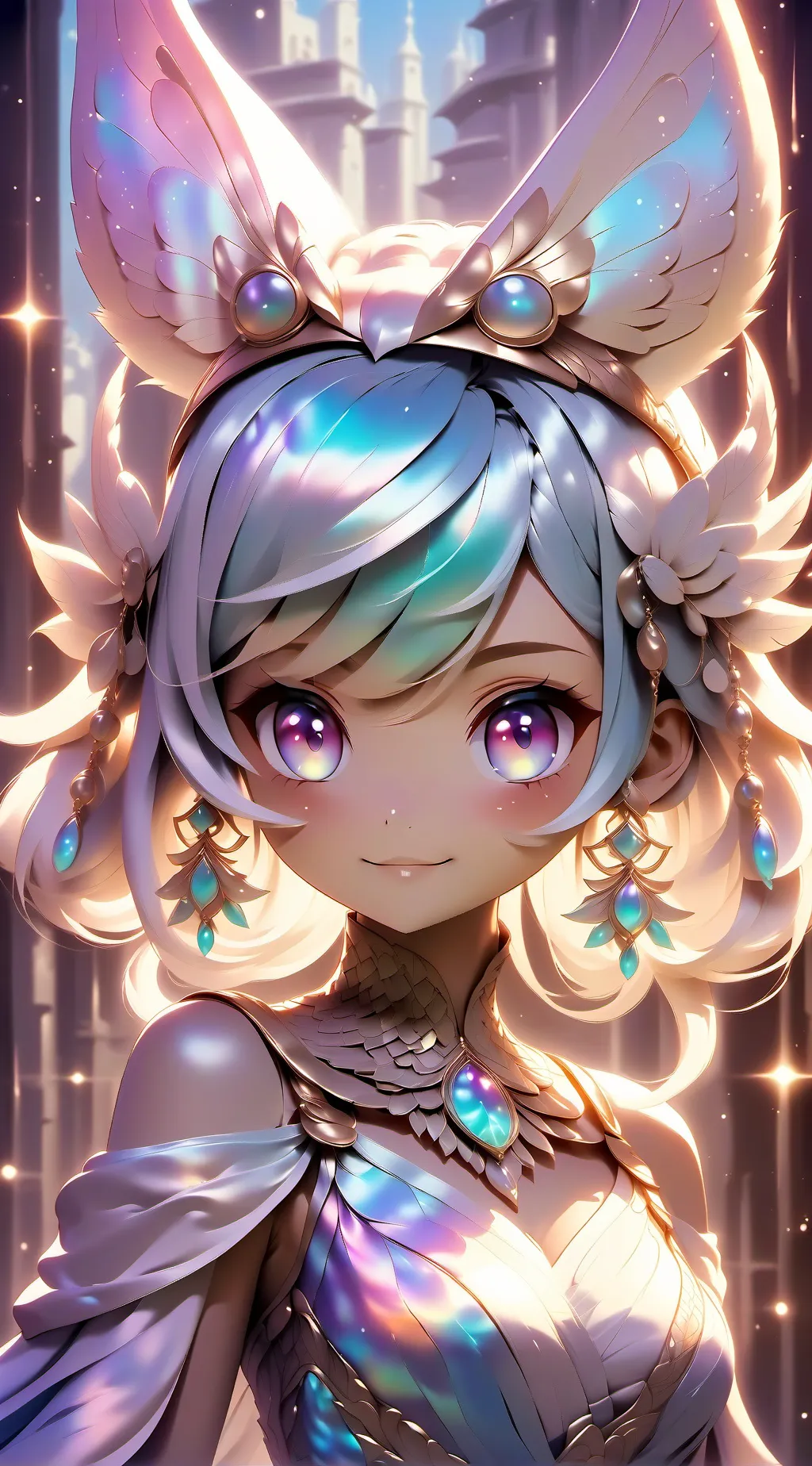 ai character: Luna background
