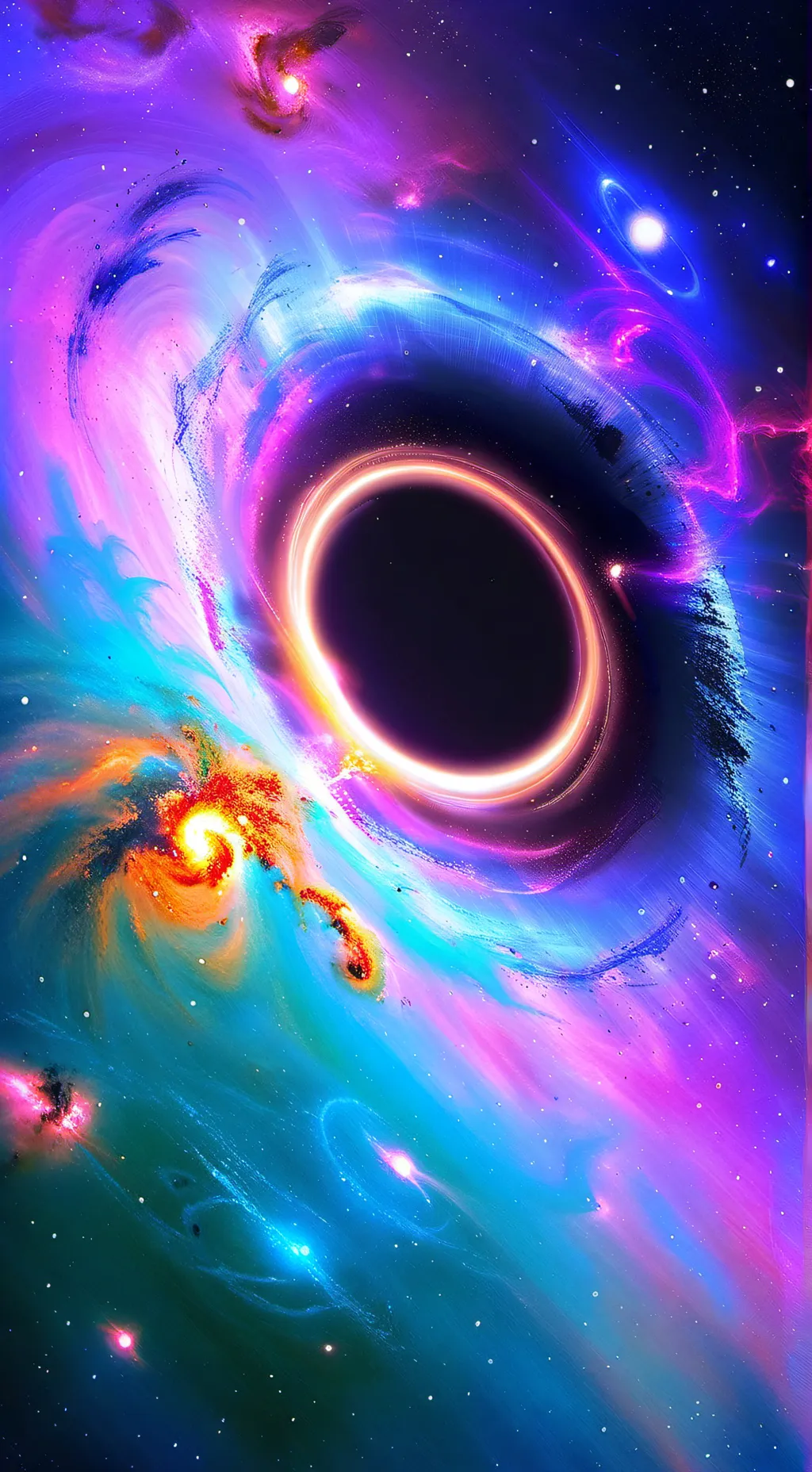 ai character: Horror Sun background