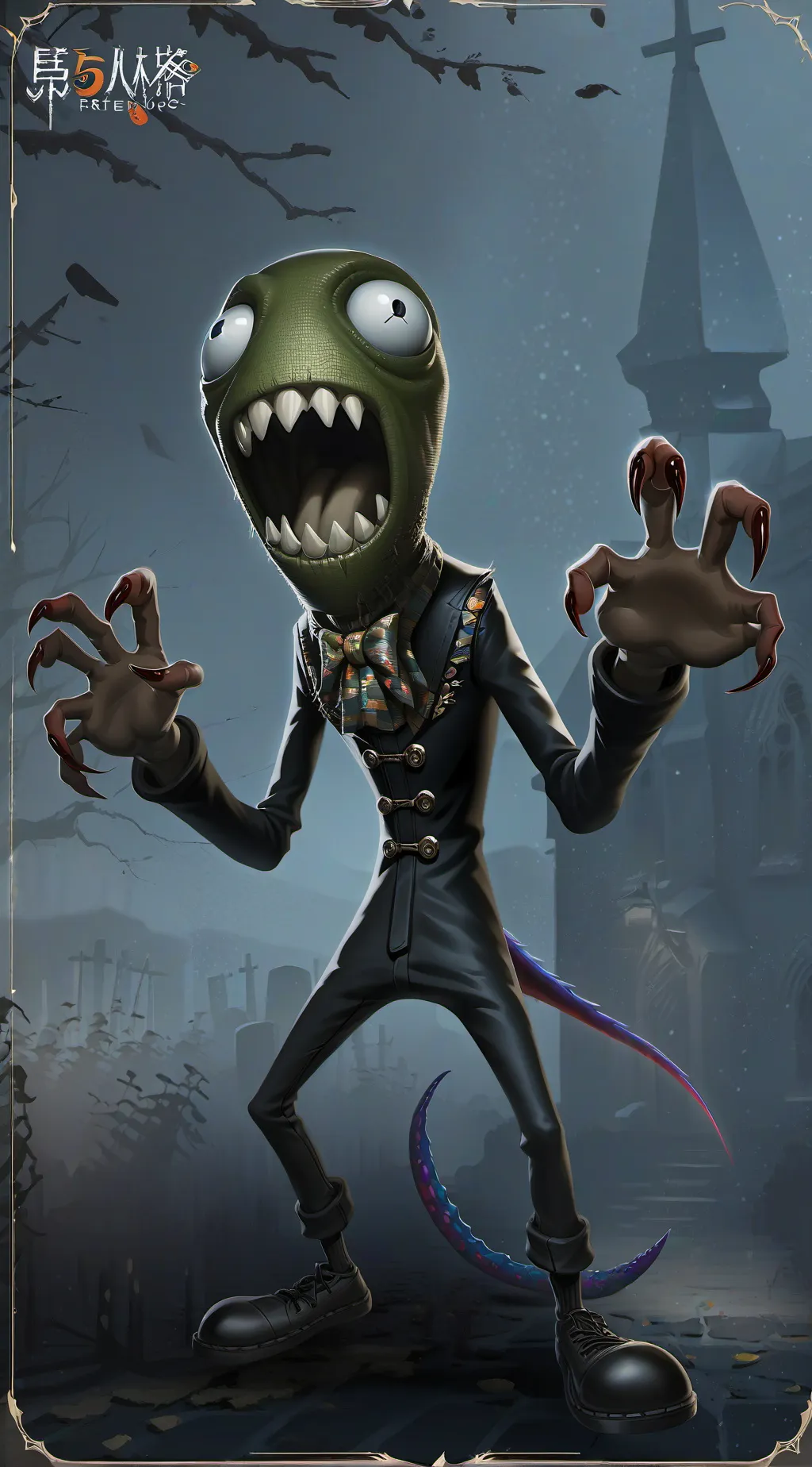 ai character: ZOMBIE background