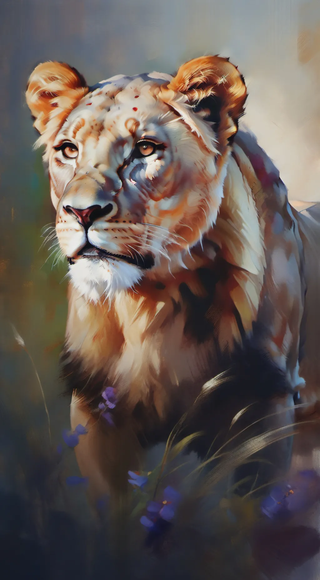 ai character: Lion & Tiger war! background