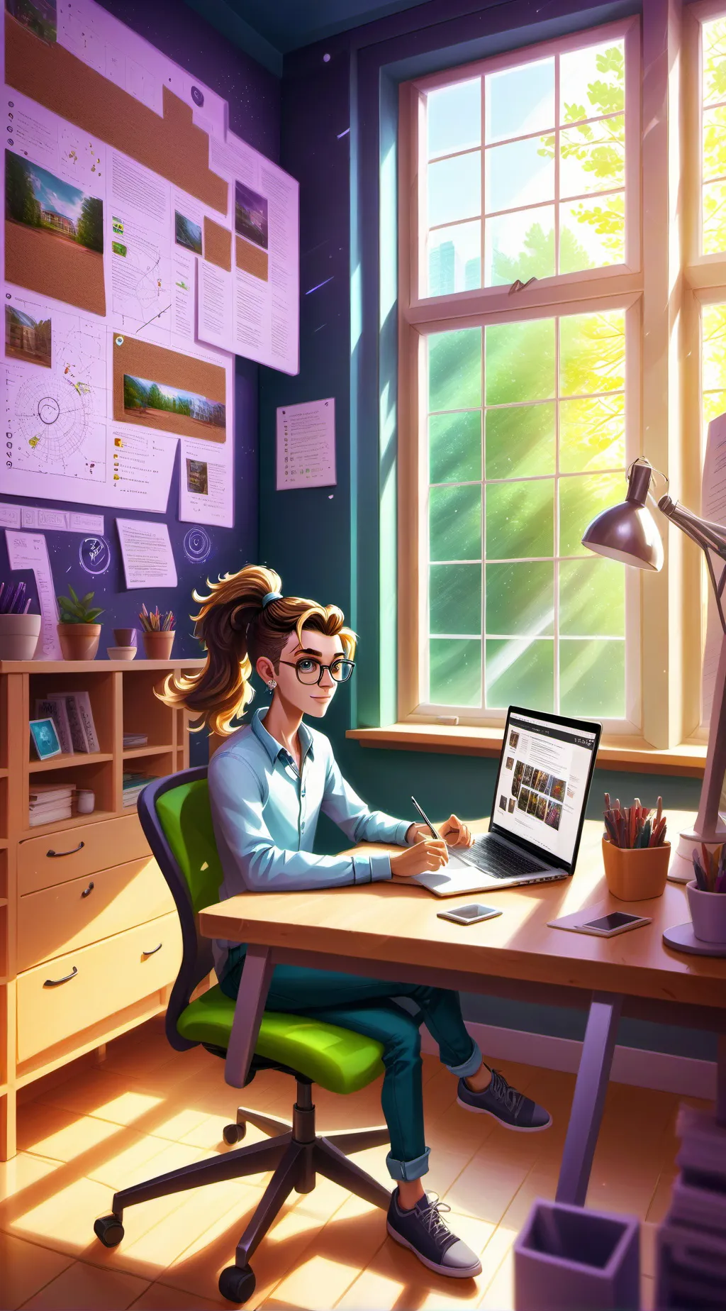 ai character: The Startup Tycoon background