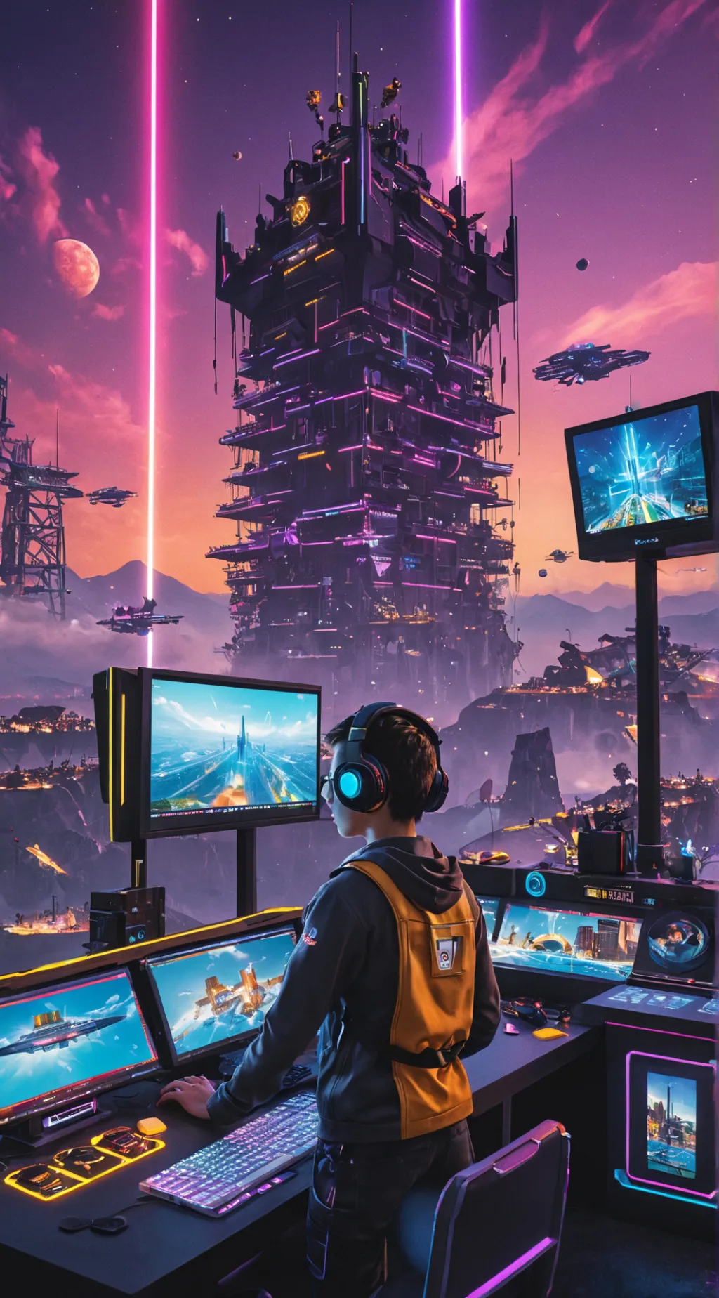 ai character: Laser Fortress Tycoon background