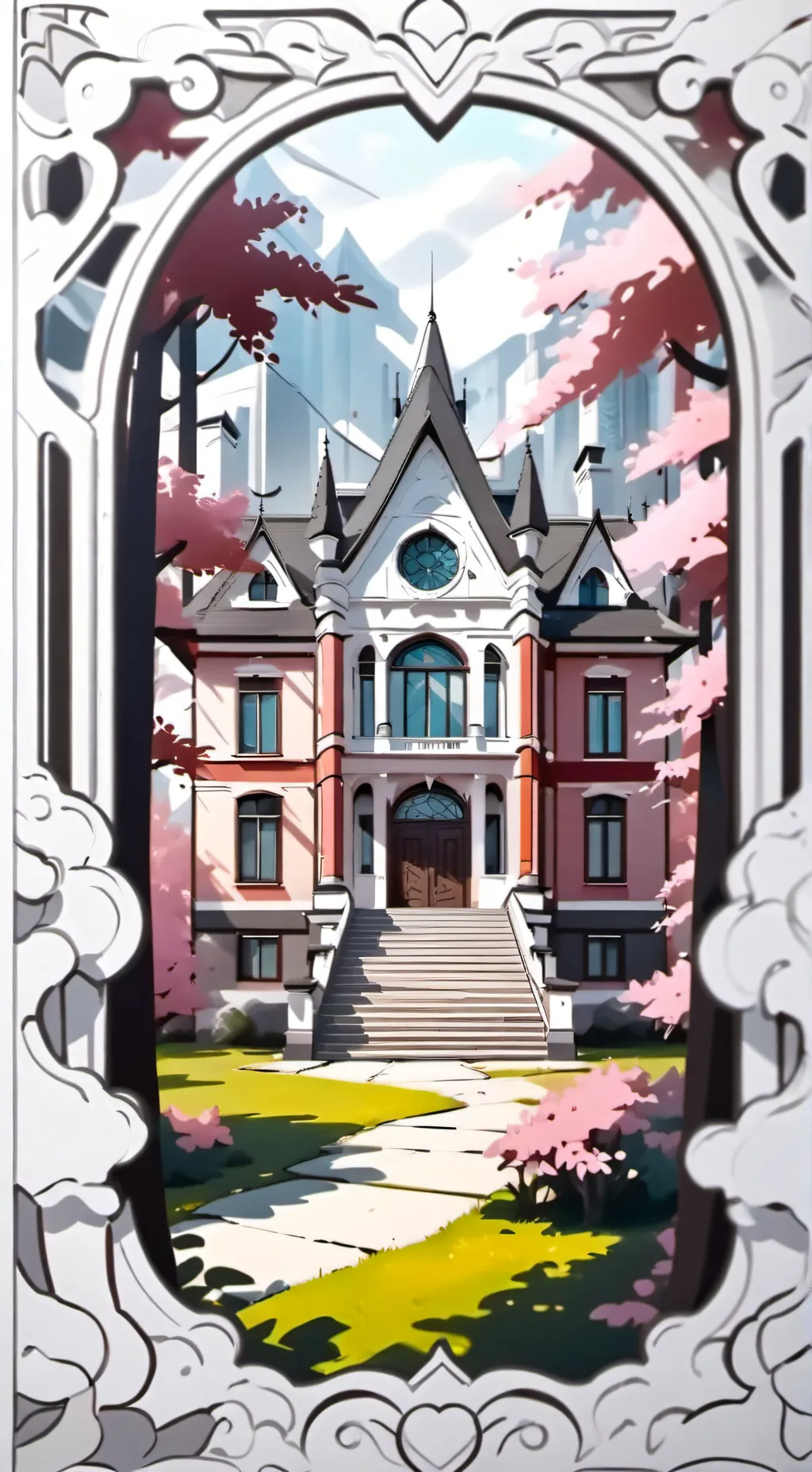 ai character: escuela,😺 background