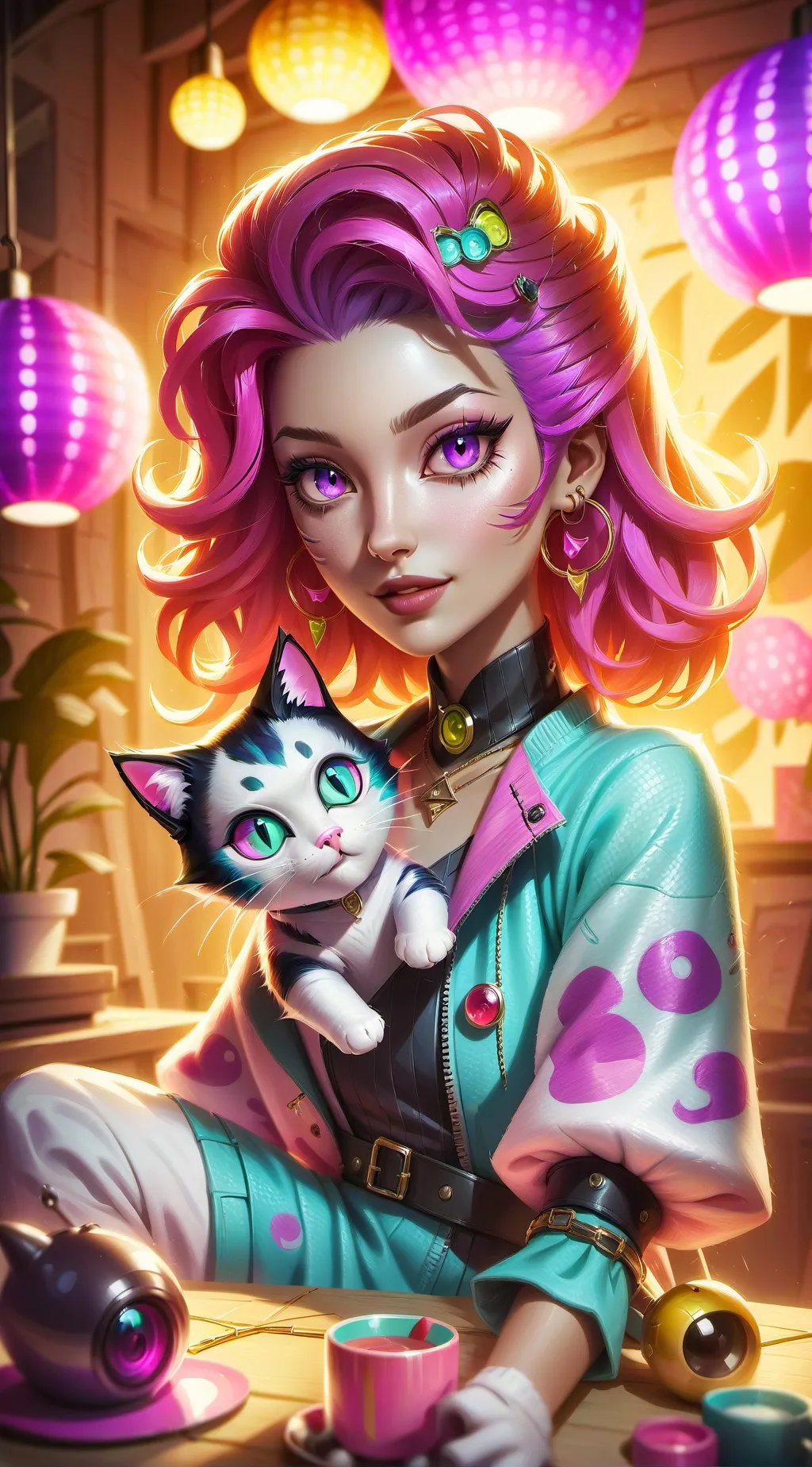 ai character: Luna Swift background