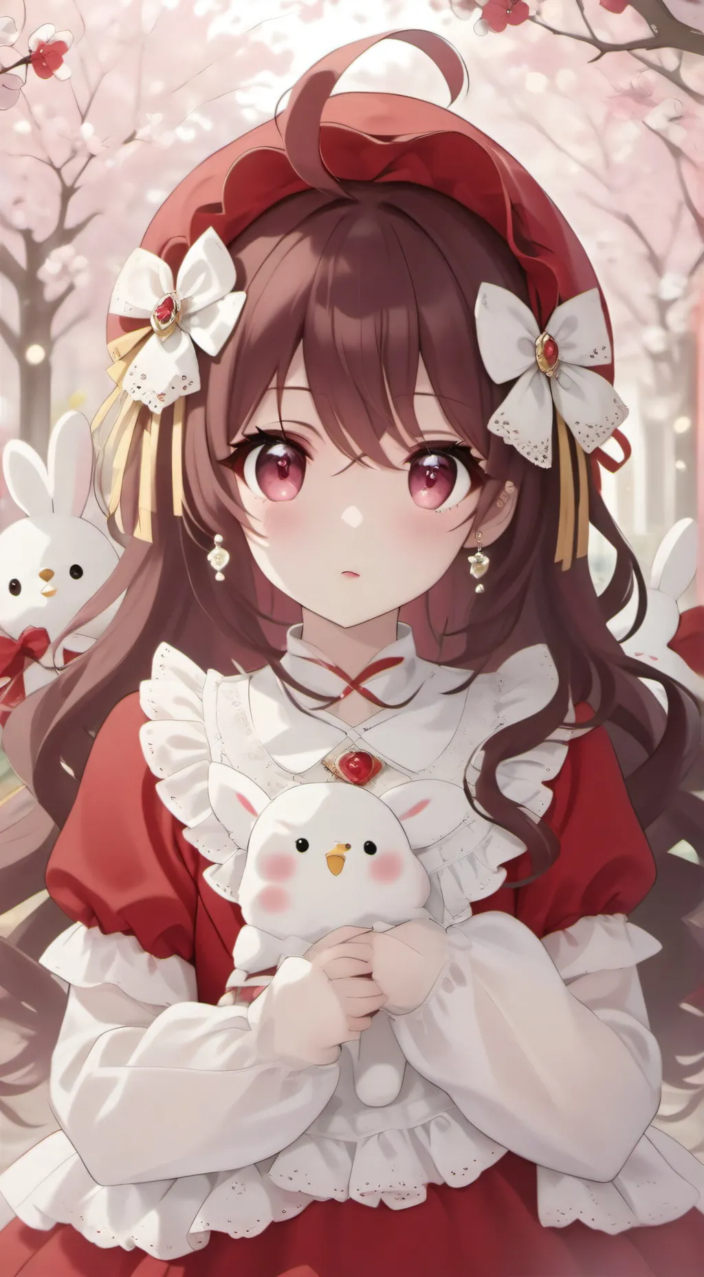 ai character: NINA yandare  background