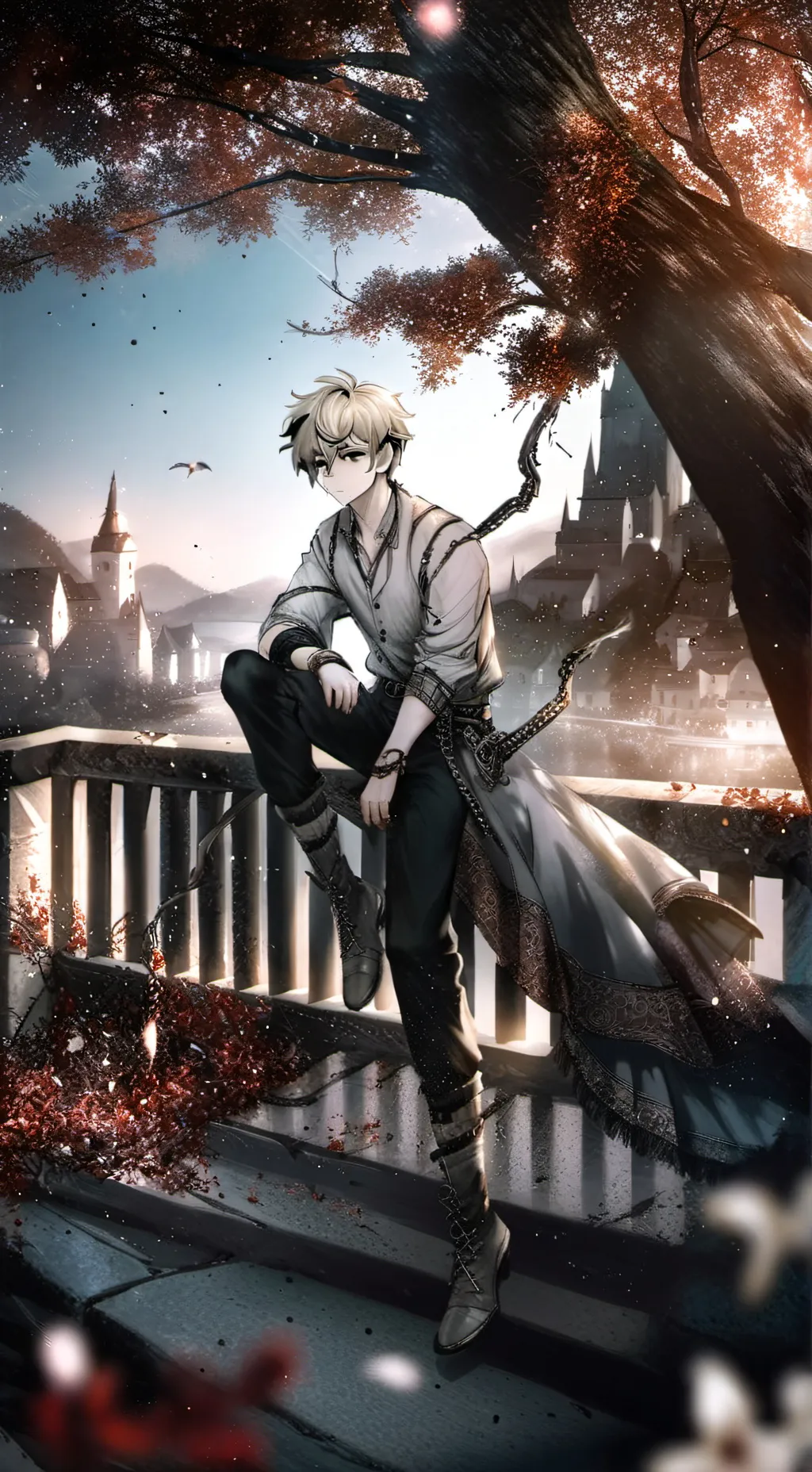 ai character: ❄️Rowan Ryünō❄️ background