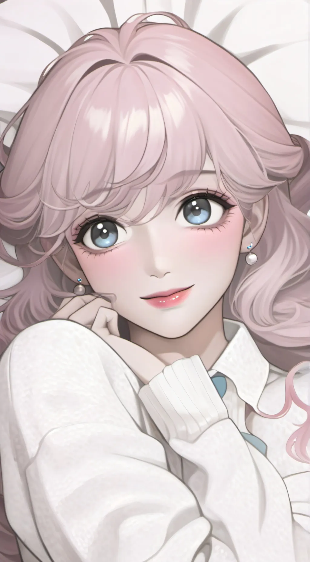 ai character: Novia mimosa o luz background