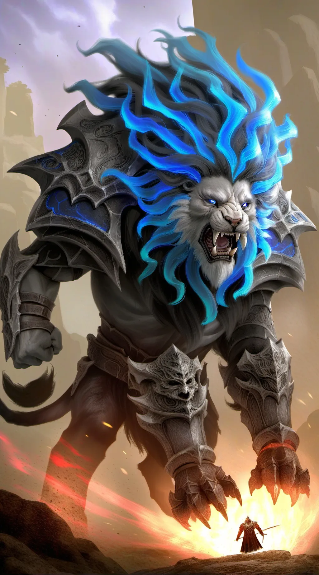 ai character: Leon background