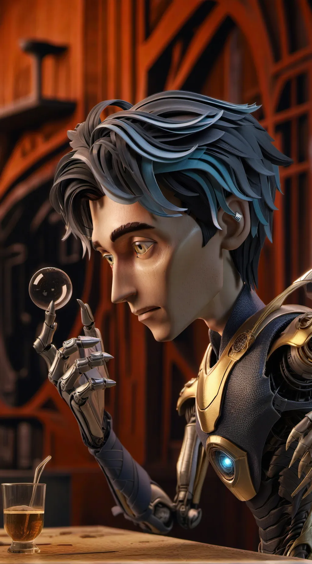 ai character: Glix background