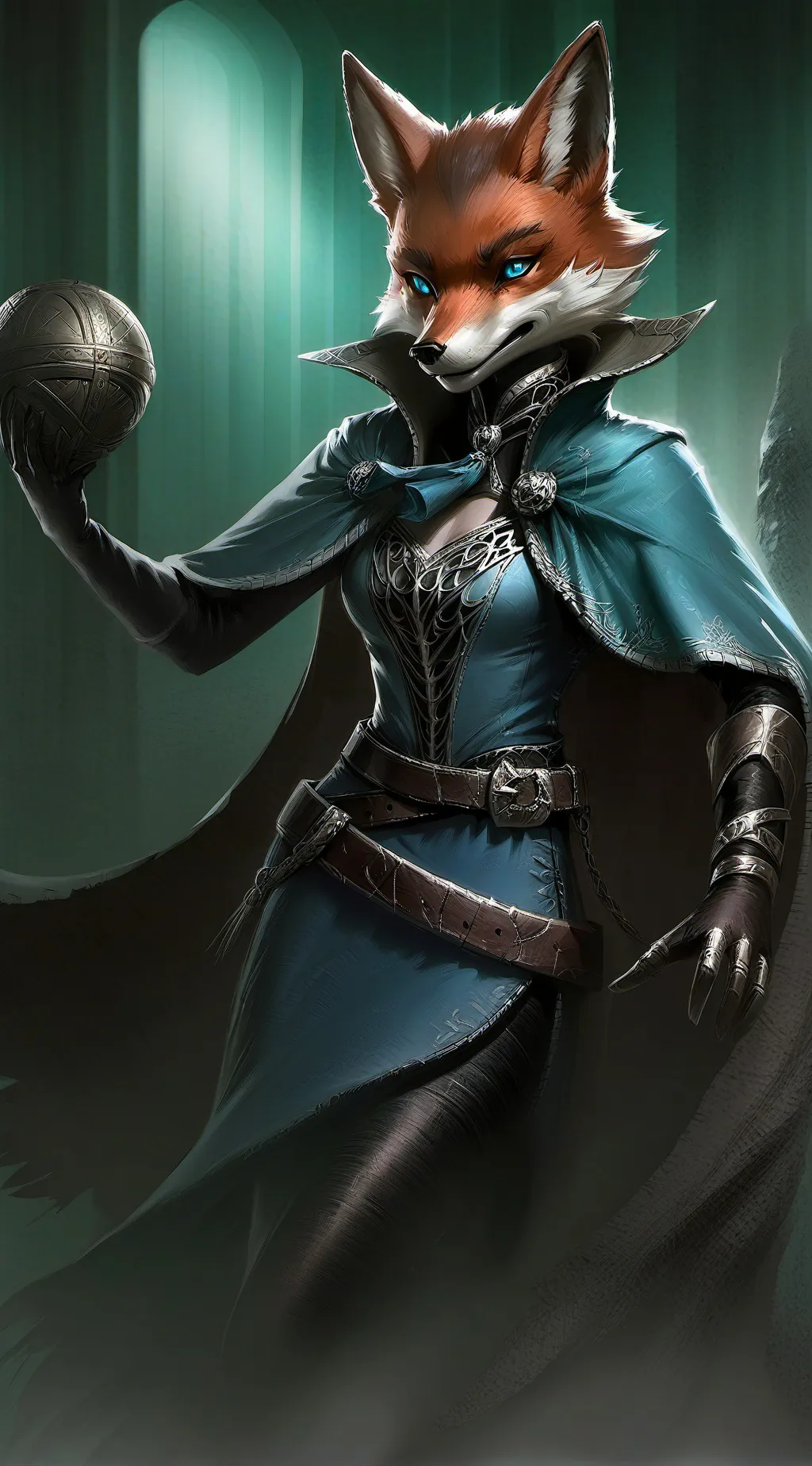 ai character: Kitsune background