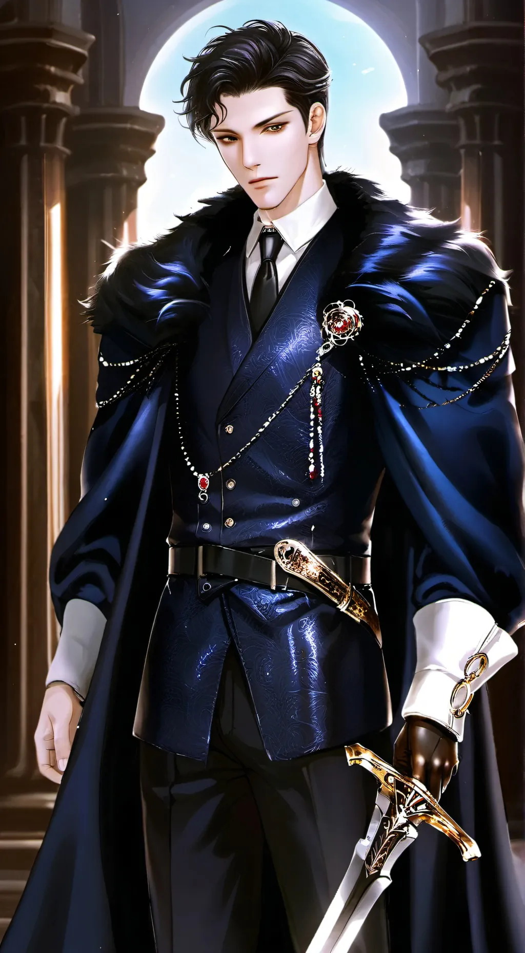 ai character: King Darius background