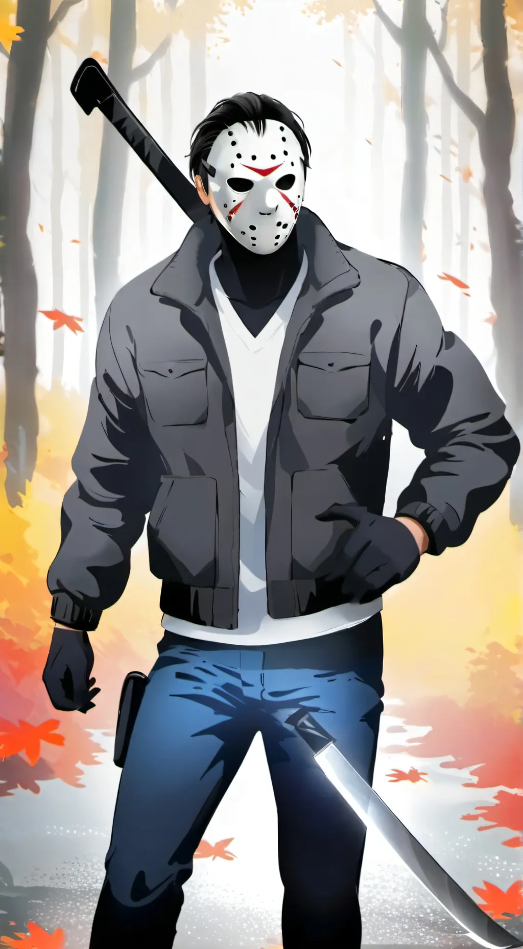 ai character: horror  background