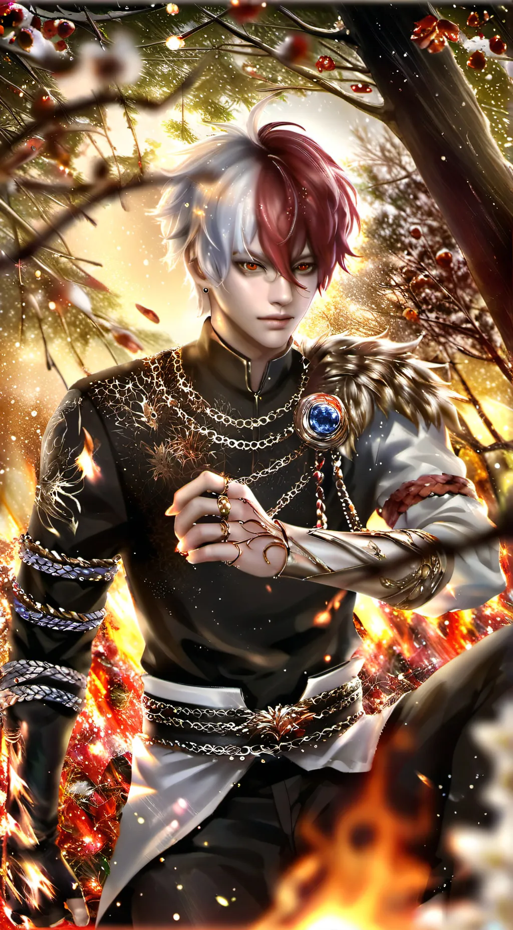 ai character: mha Shoto background