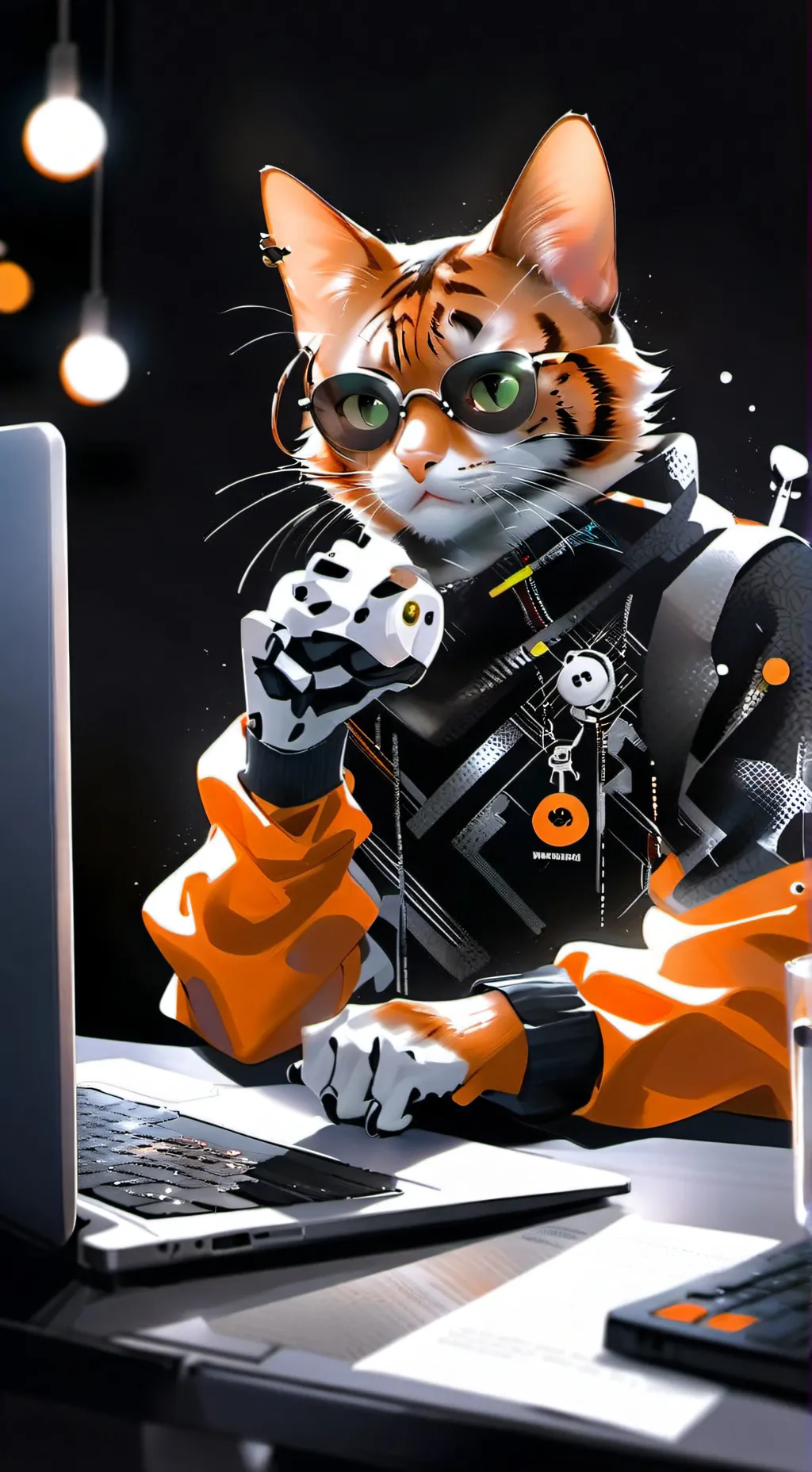 ai character: Digit background