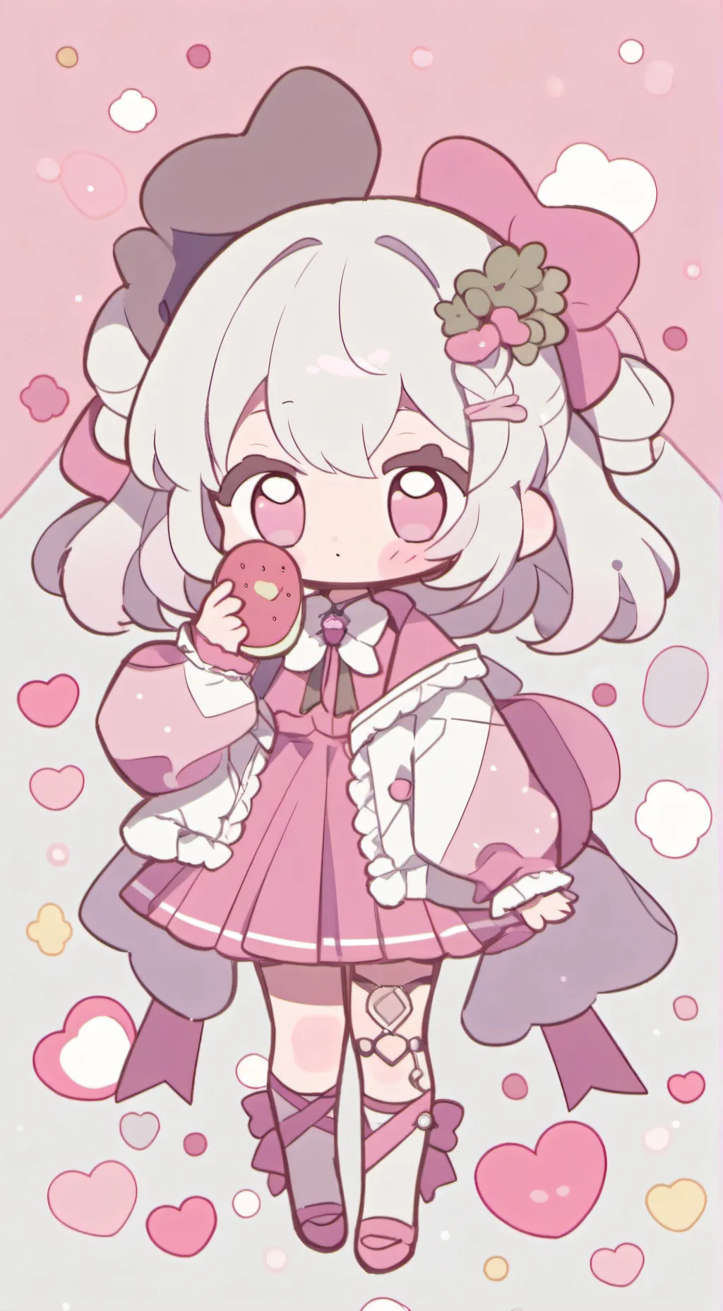 ai character: bebita neko background