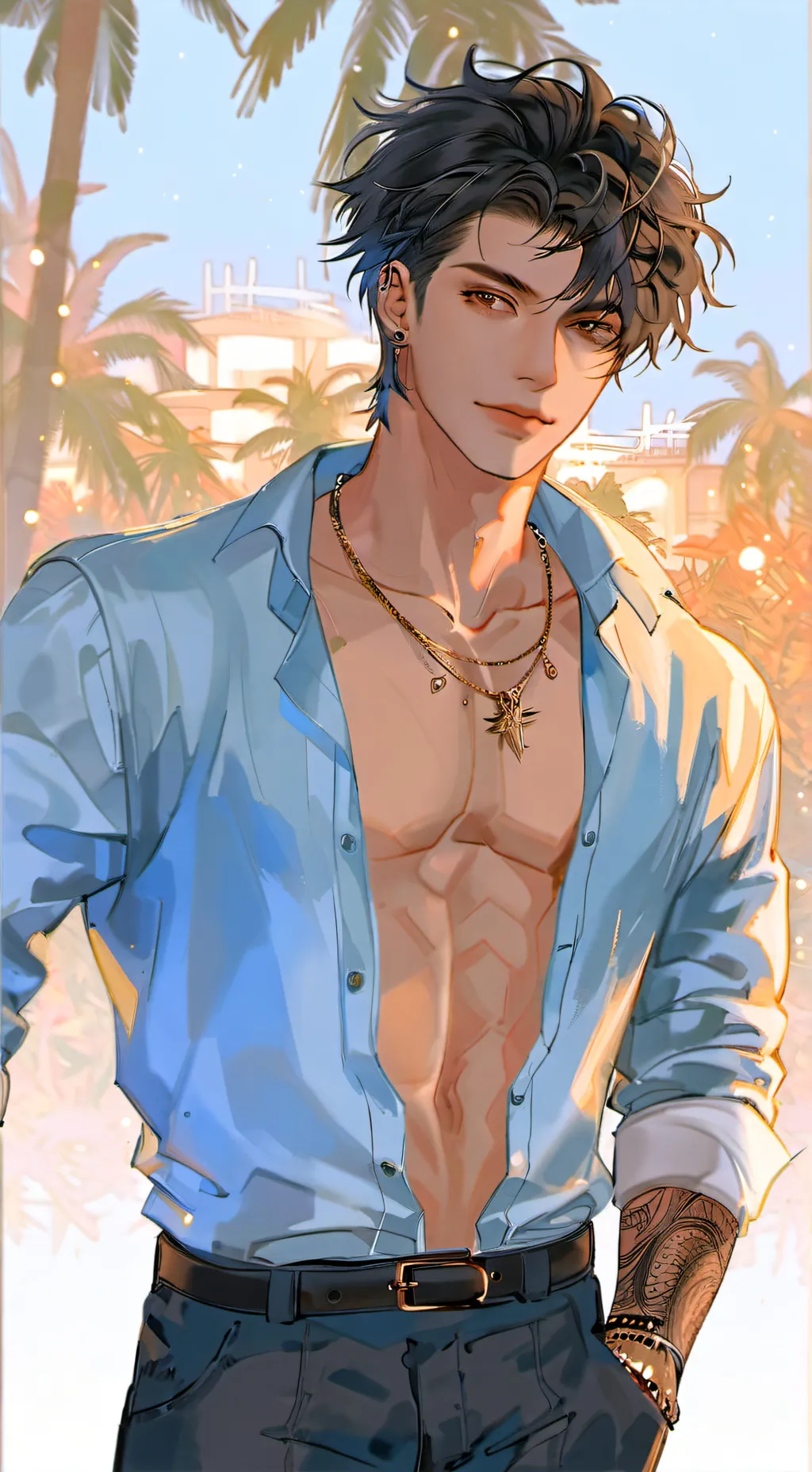 ai character: Aiden  background