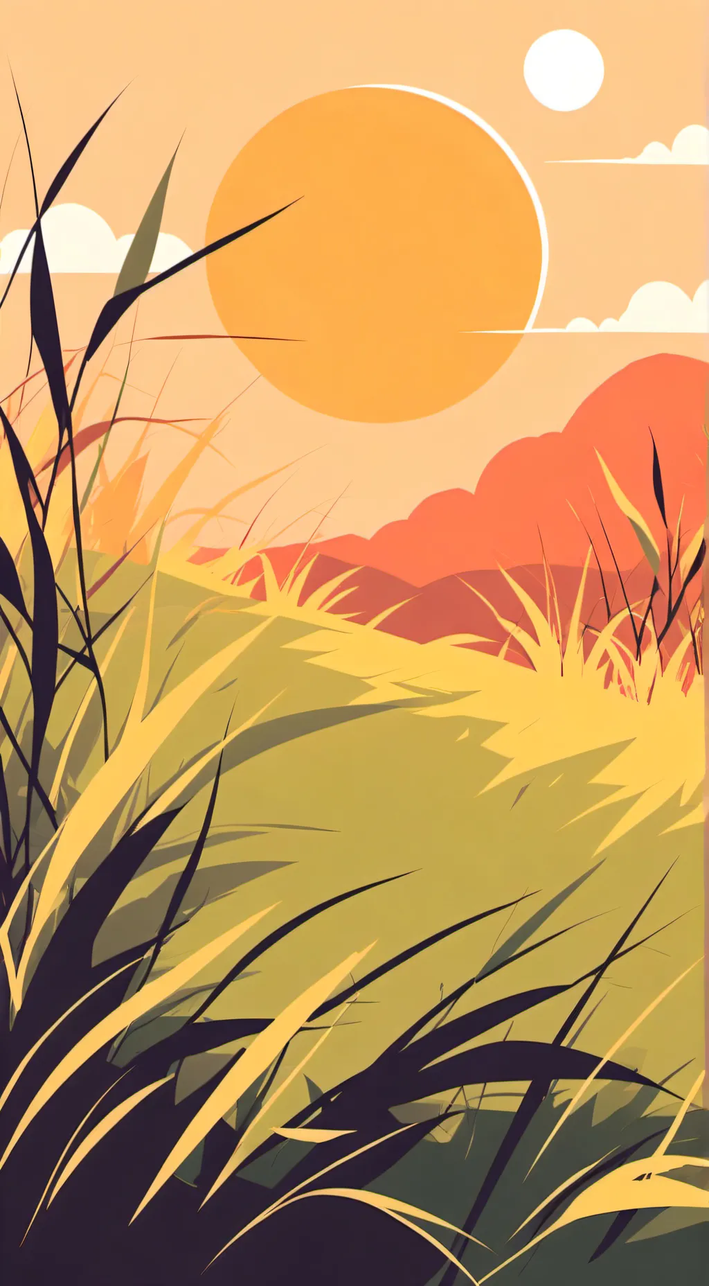 ai character: Grass background