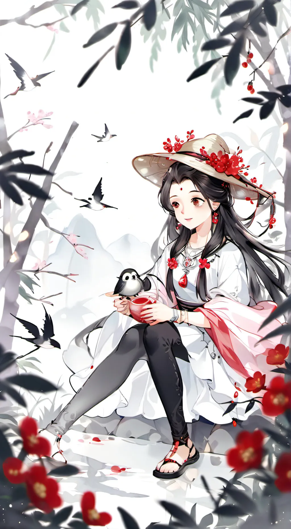 ai character: Найна background