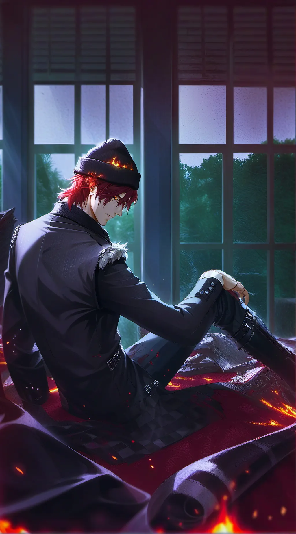 ai character: *~☆mason☆~* background