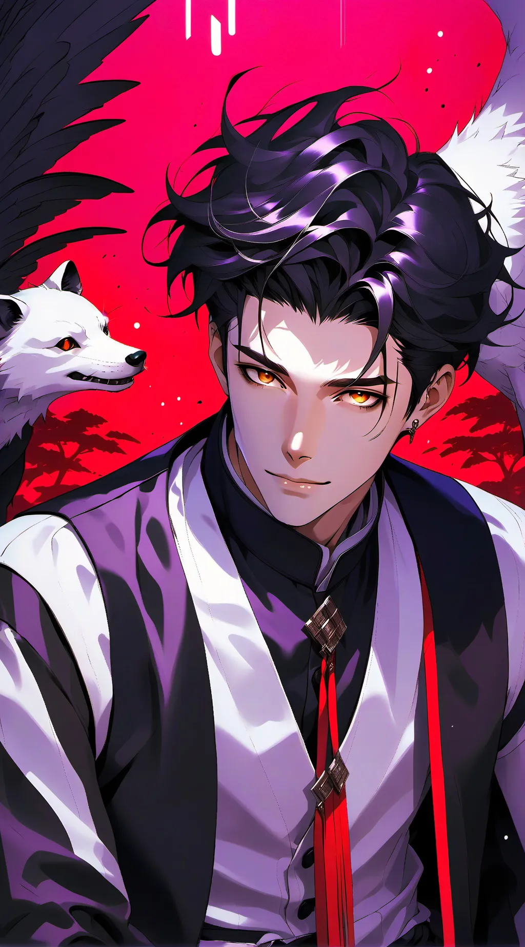 ai character: Elegante background