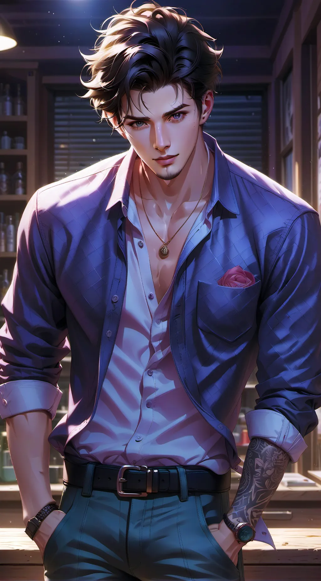 ai character: Travis background