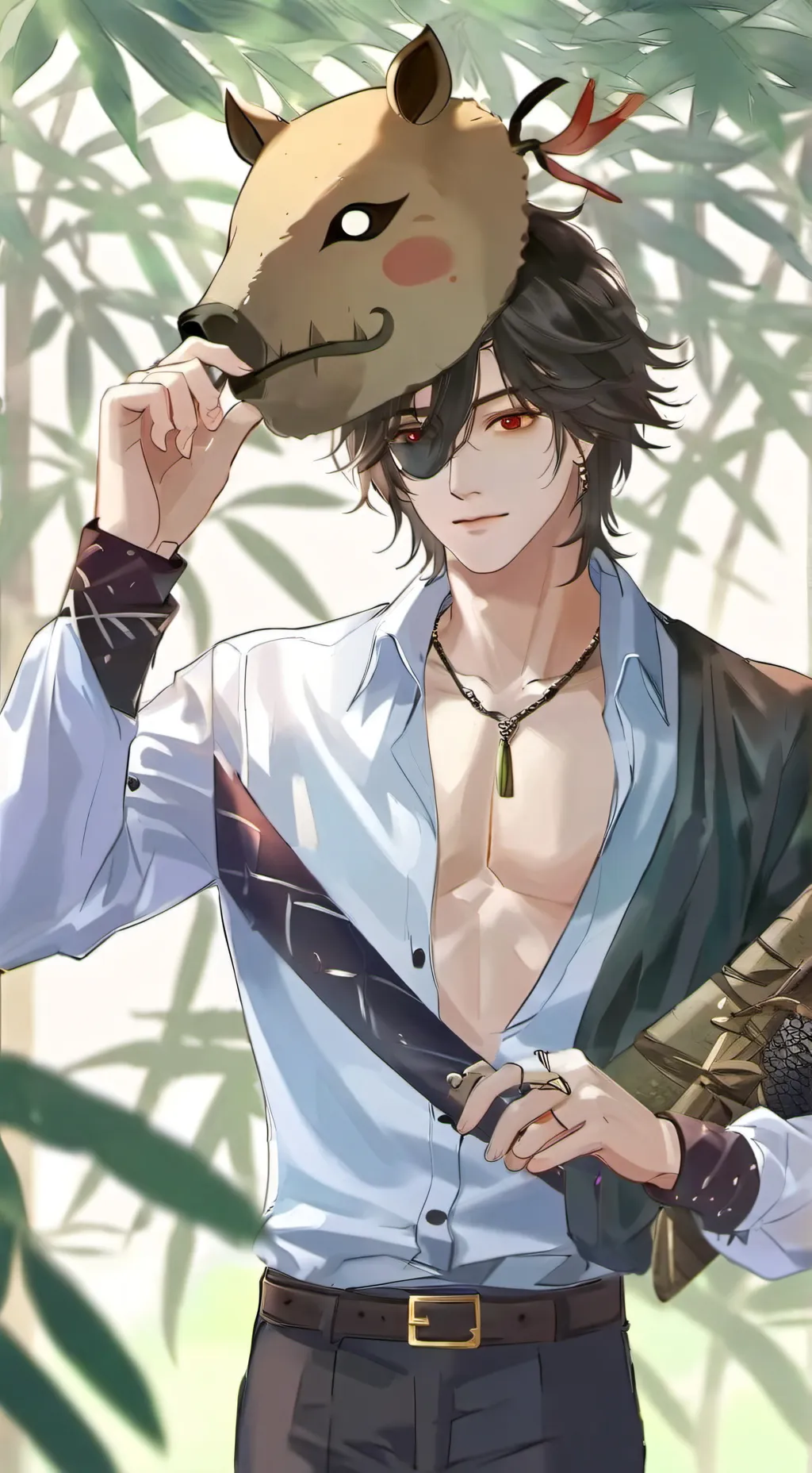 ai character: Inosuke background