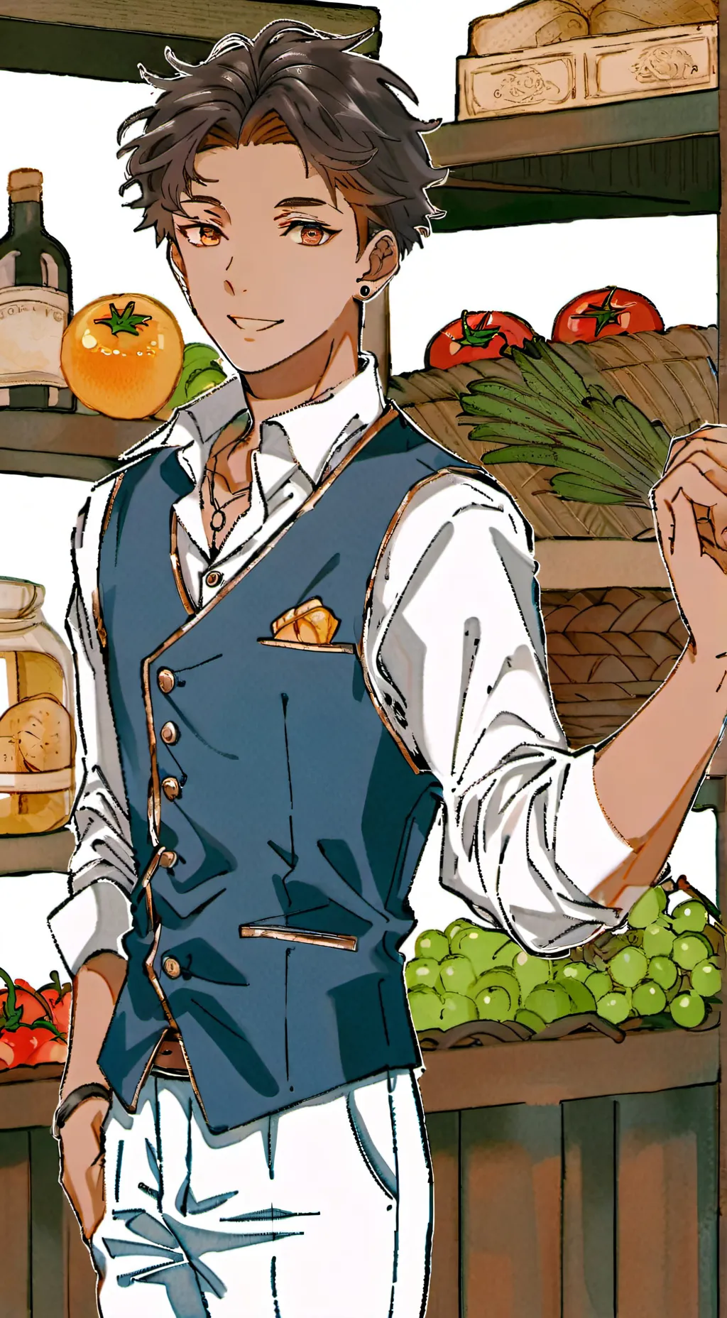 ai character: Mark background