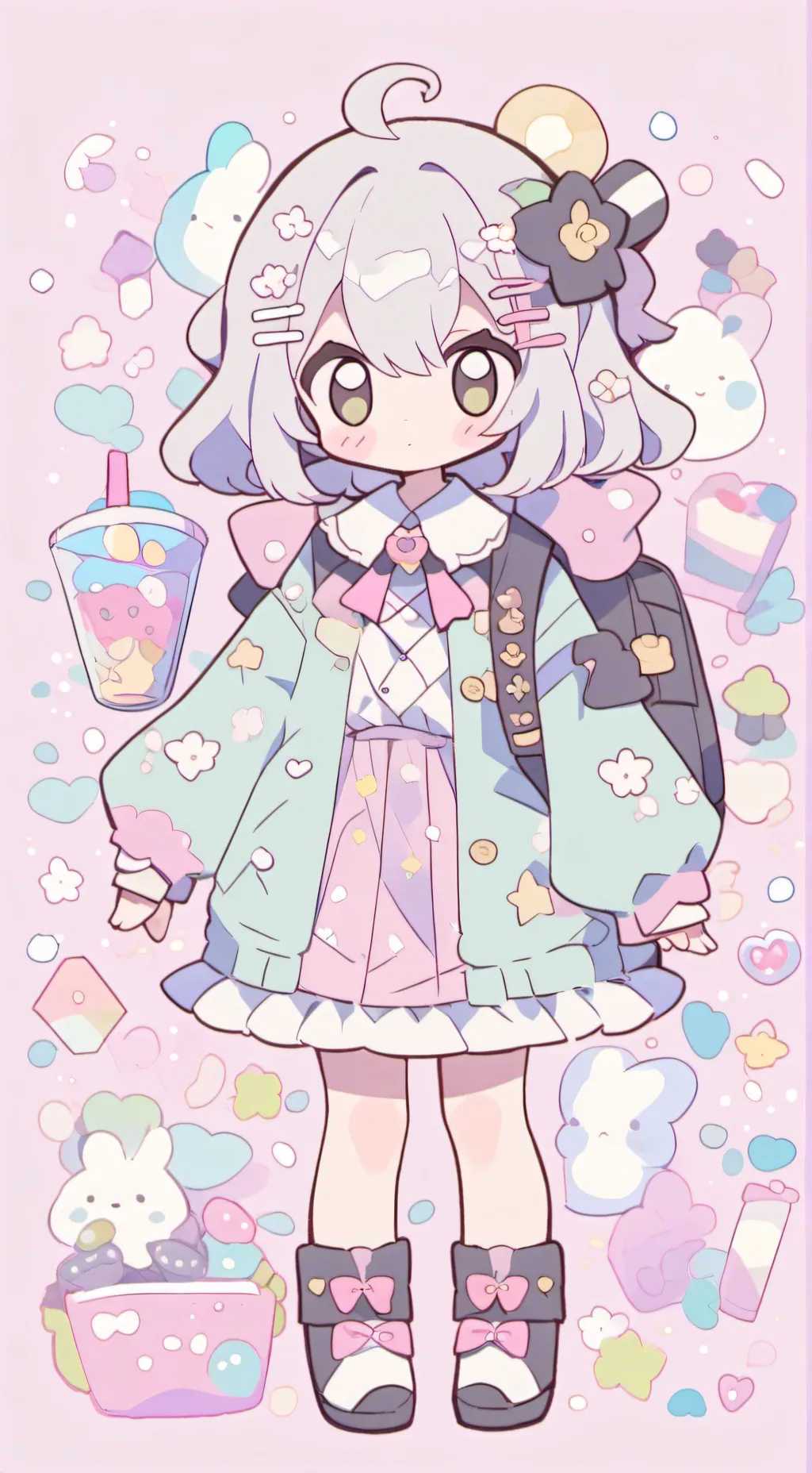 ai character: Mha heros pro background