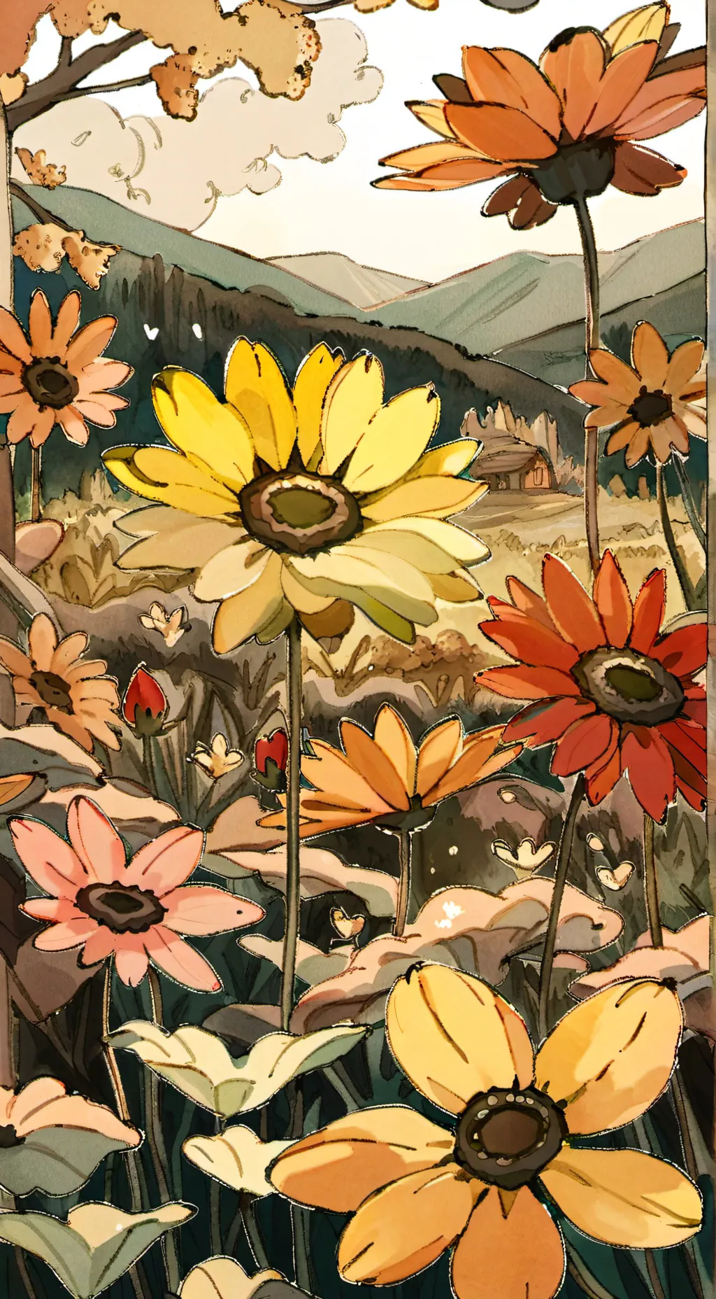 ai character: fangirl background