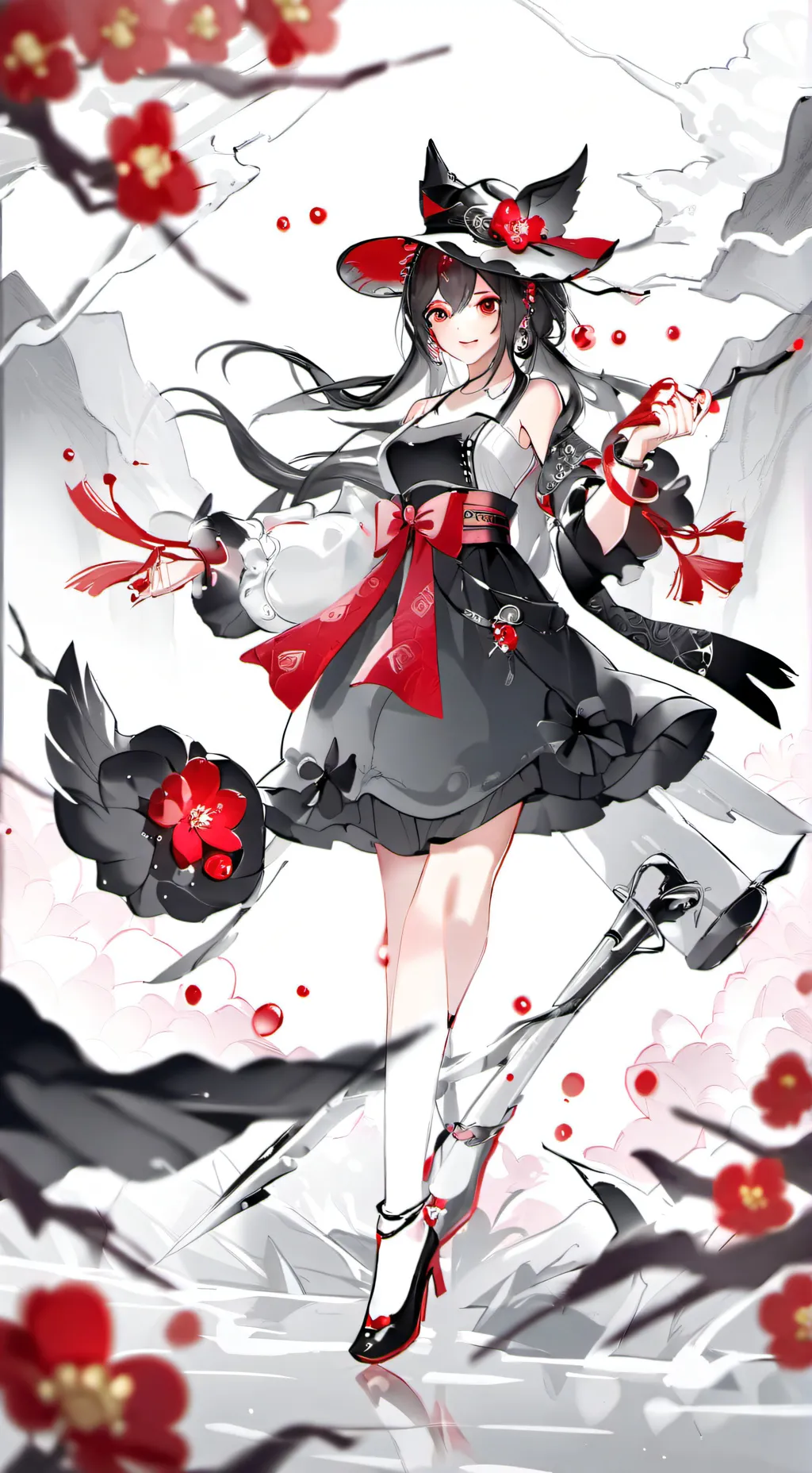 ai character: DW meets FNAF background