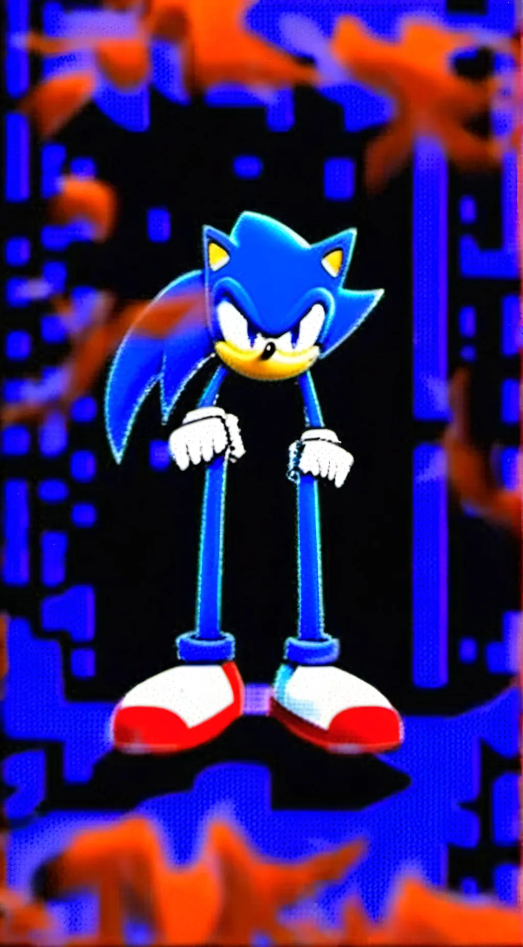 ai character: sonic del tianguis background
