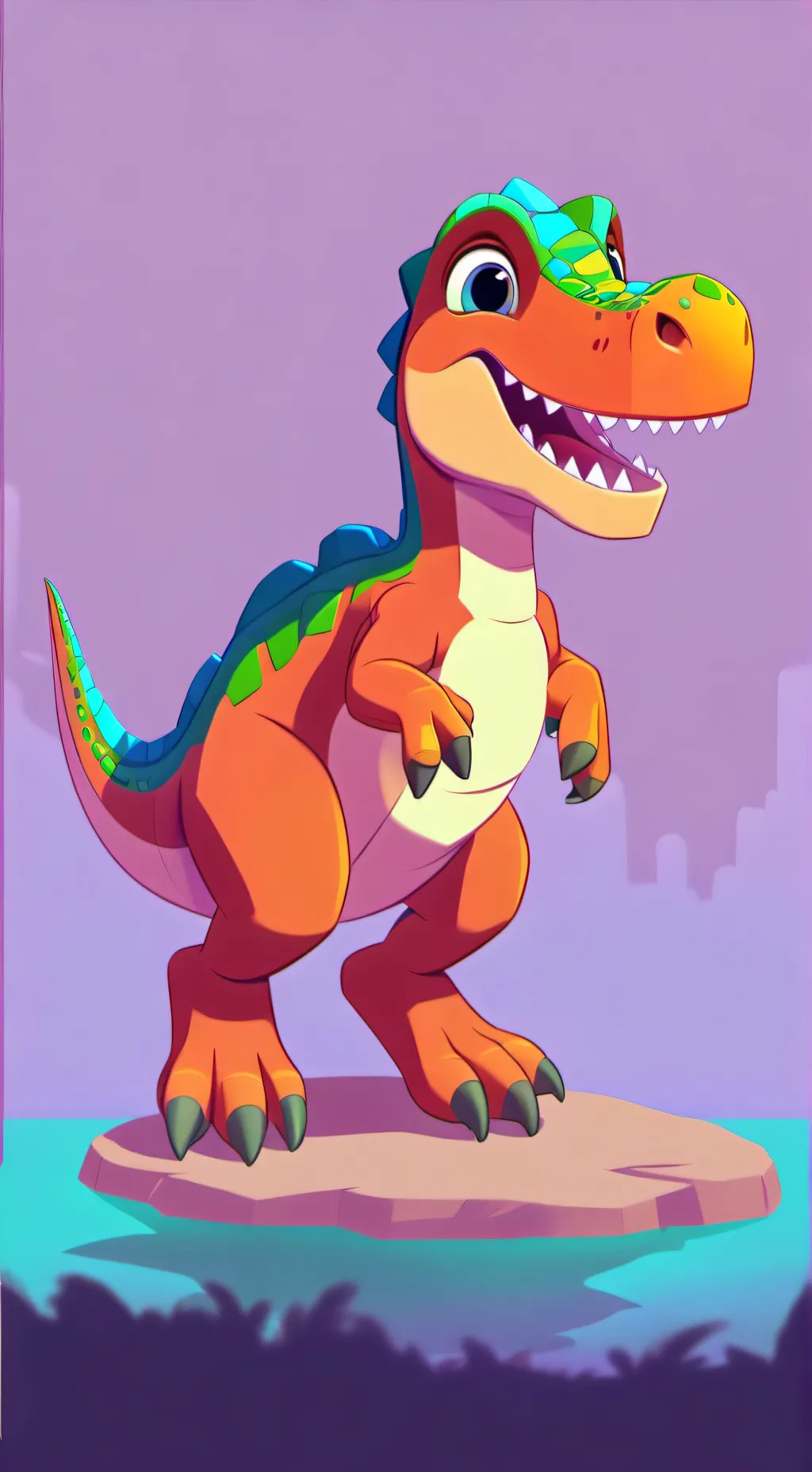 ai character: dino background