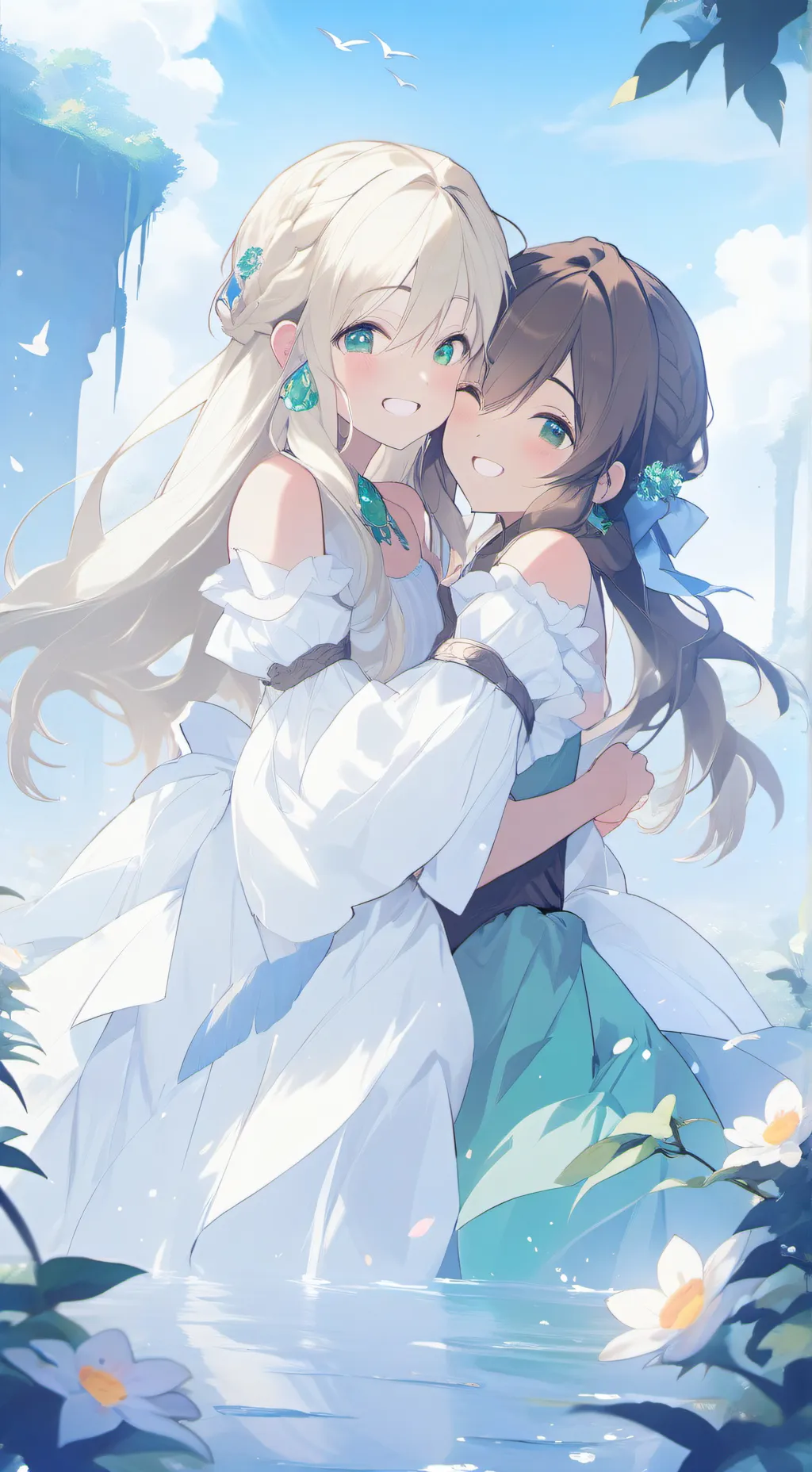 ai character: Kiro, and Lina. background