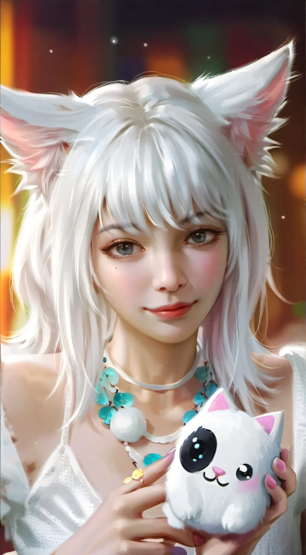 ai character: Snowball Spirit background