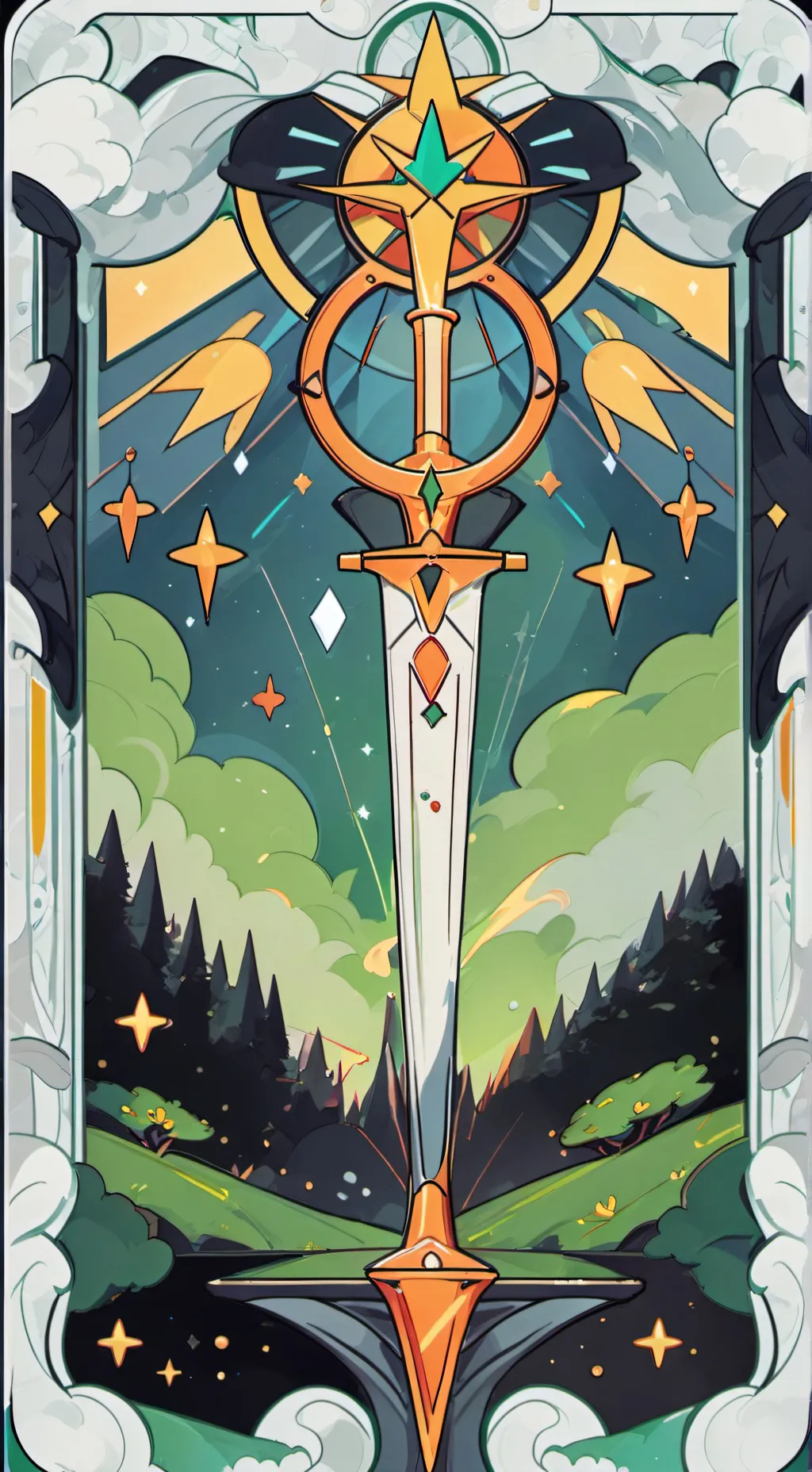 ai character: Santi X Nabi :v background